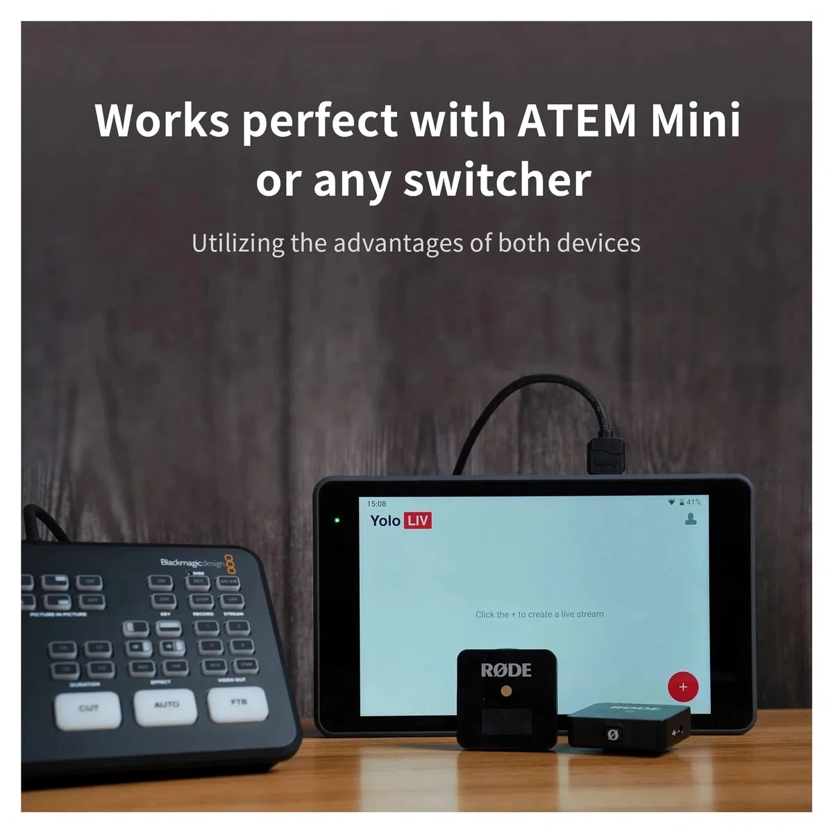 Encodeur multi-caméra portable/Commutateur de streamer/Moniteur et amp; Enregistreur de streaming multiplateforme simultané(1 UK)
