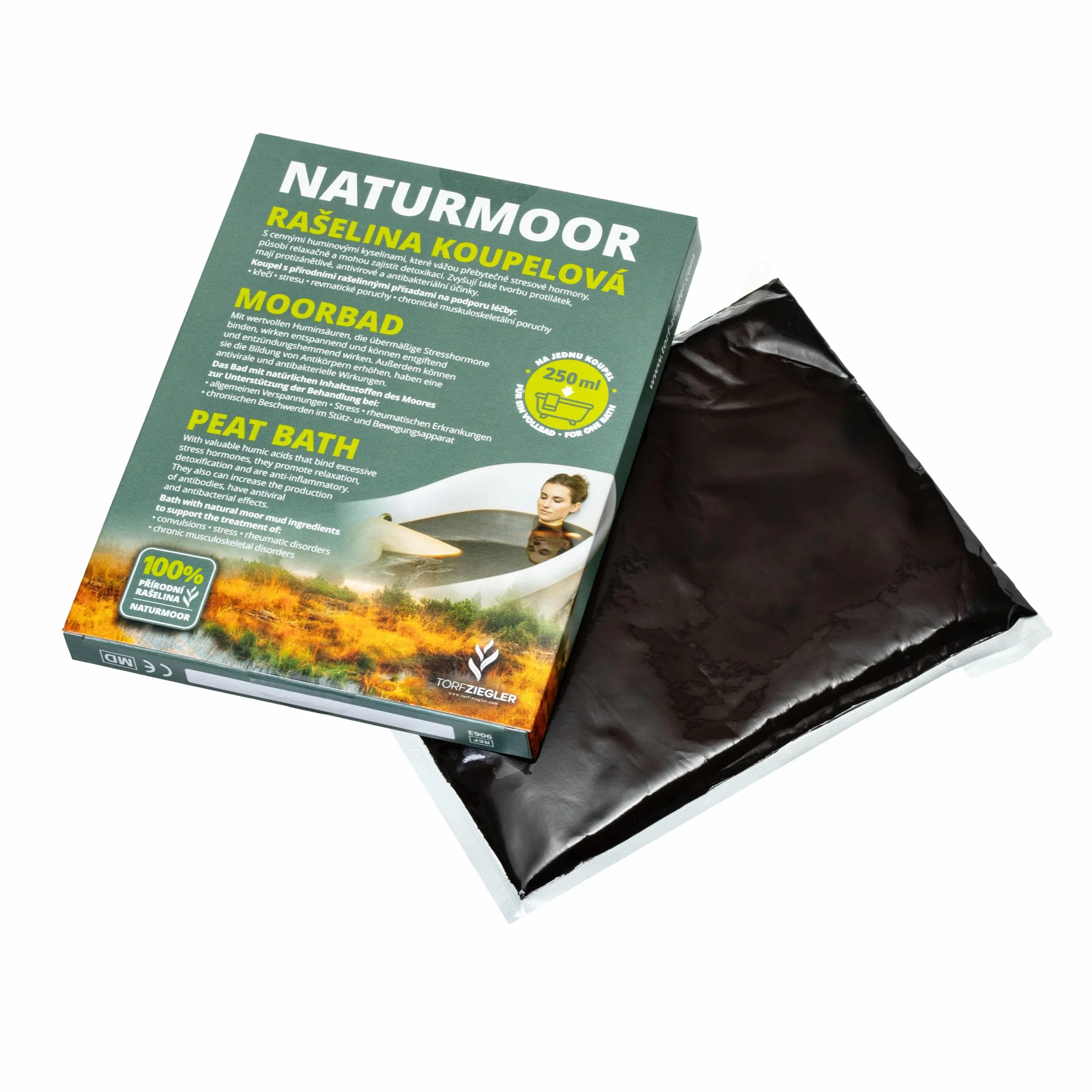 Bain à la tourbe naturelle 250 ml dispositif médical classe I CE additif pour bain chaud usage externe