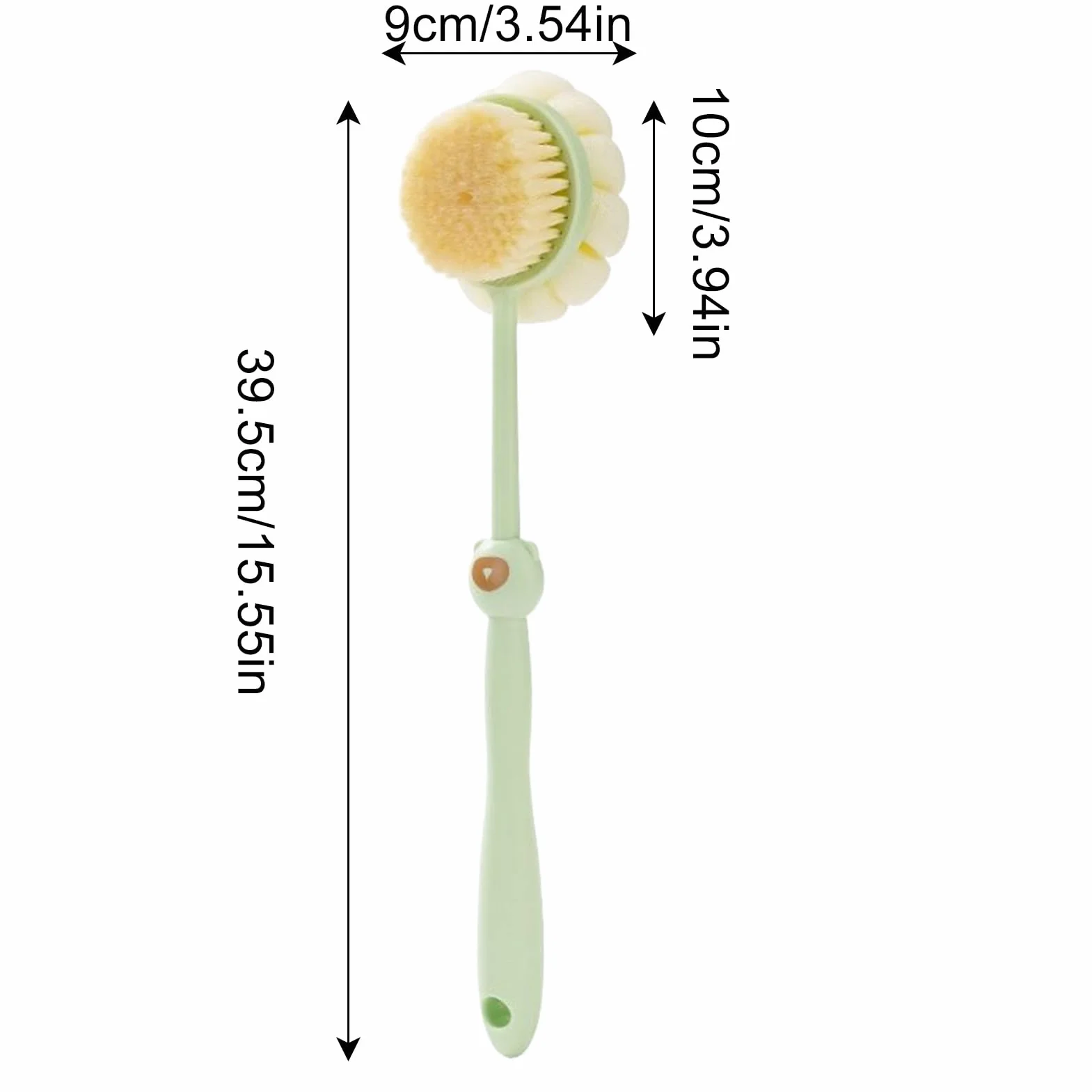 Brosse de Douche Long Manche Double Face Nettoyage Séchage Rapide