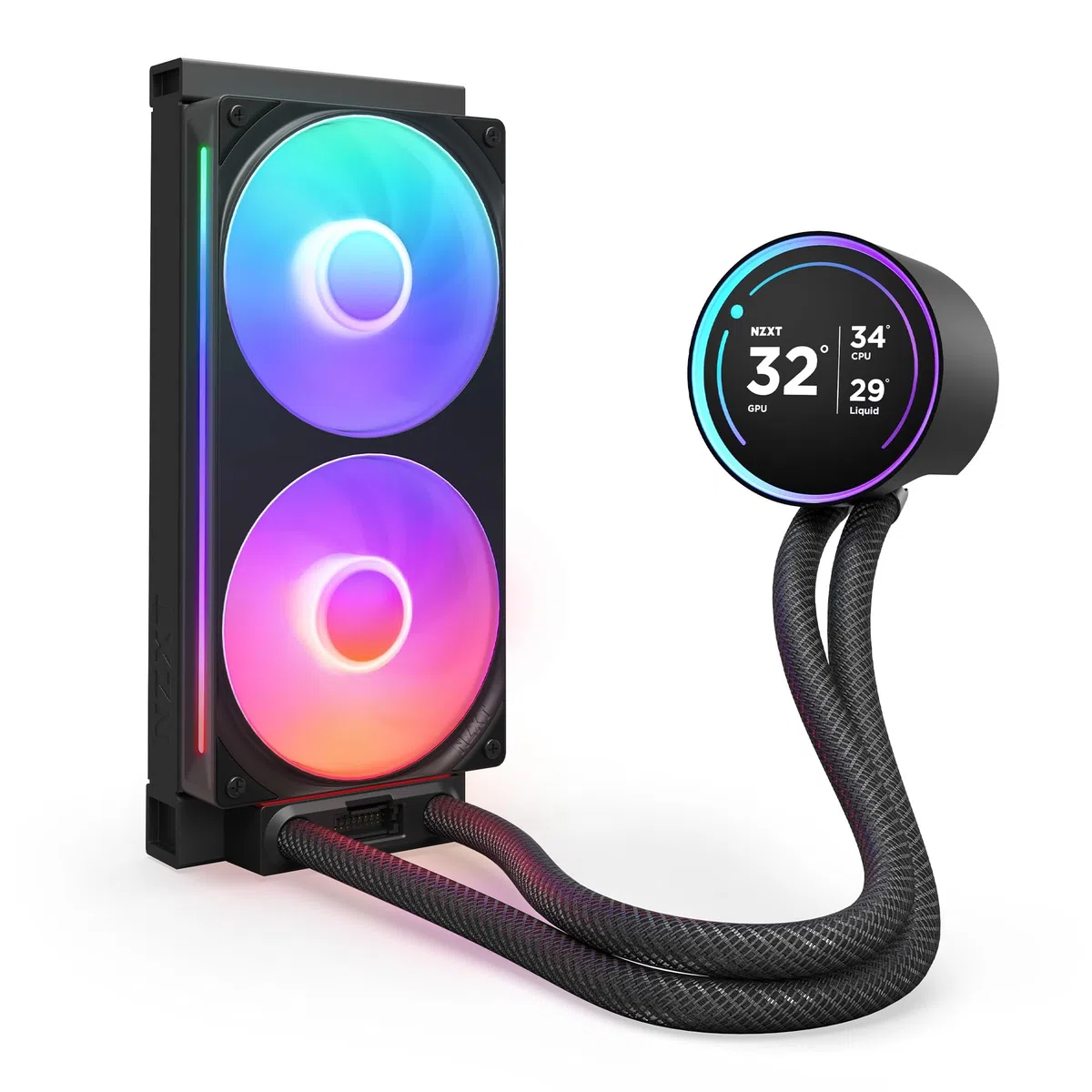 NZXT Kraken Elite 240 RGB - Refroidisseur CPU AIO 240mm, LCD - Noir