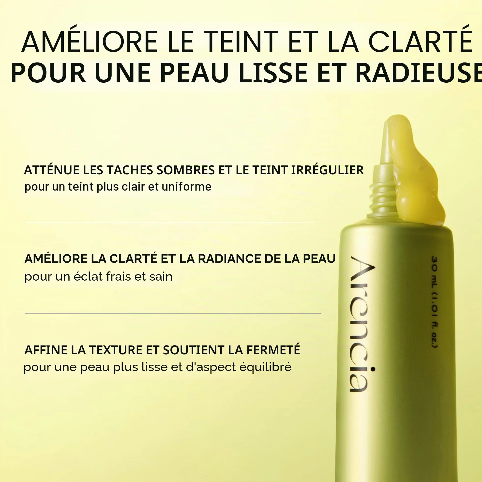 Arencia Sérum booster vitamine C glutathion niacinamide vitamine E 30 ml