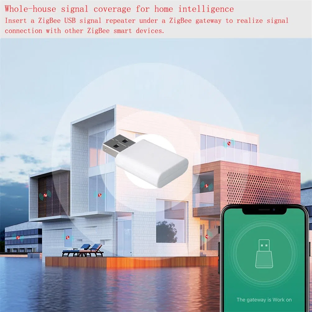Pour Tuya ZigBee 3.0 Répéteur de Signal Amplificateur Extender de Signal USB Smart Life pour Capteurs Zigbee Expand 20-30M