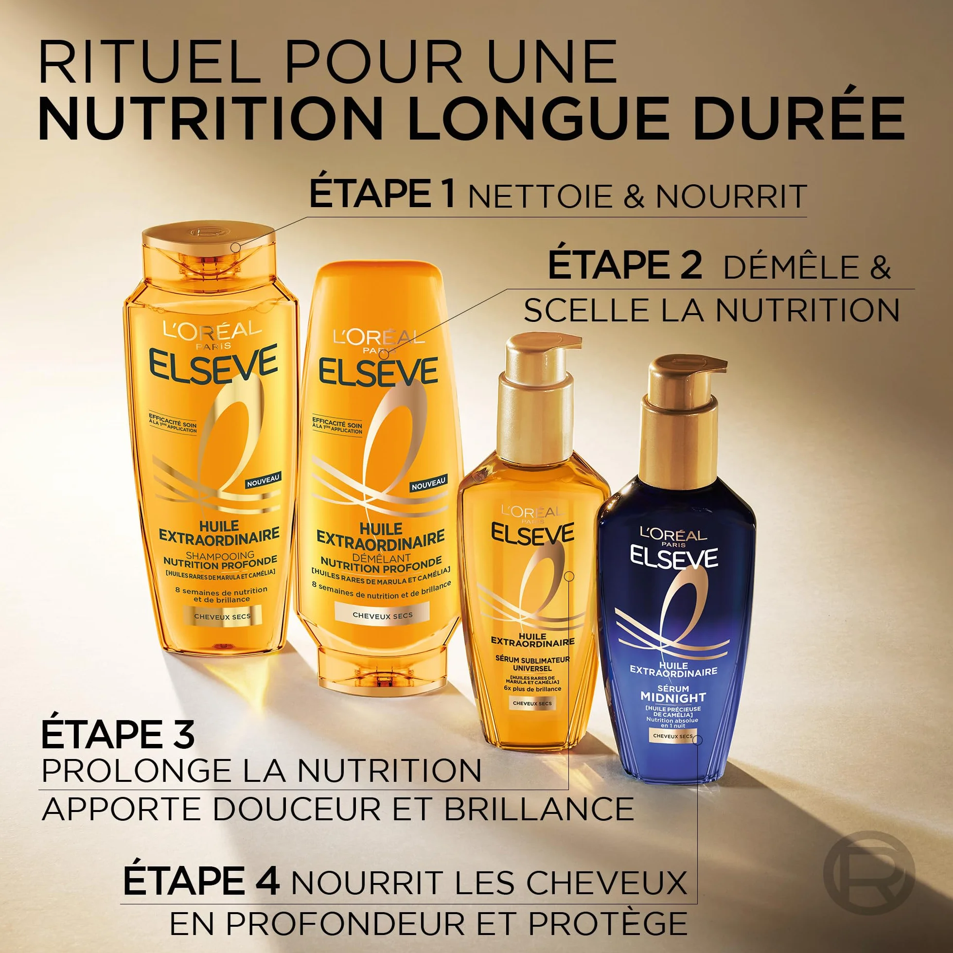 L'Oréal Paris Elseve Huile Extraordinaire Soin Sublimateur Universel Nourrissant Multi-Usages Sans Rinçage 100 ml