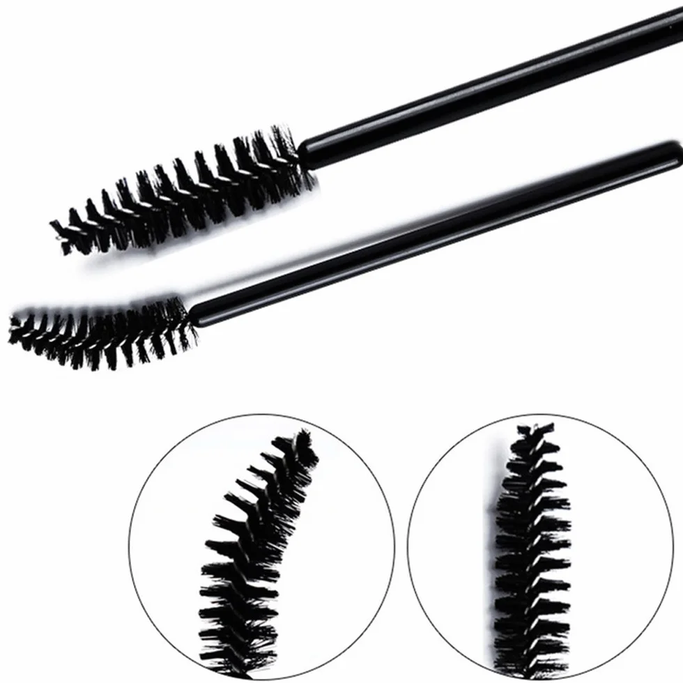 Brosses à Cils Jetables 100PCS Applicateur Maquillage Mascara Noir G2PLUS