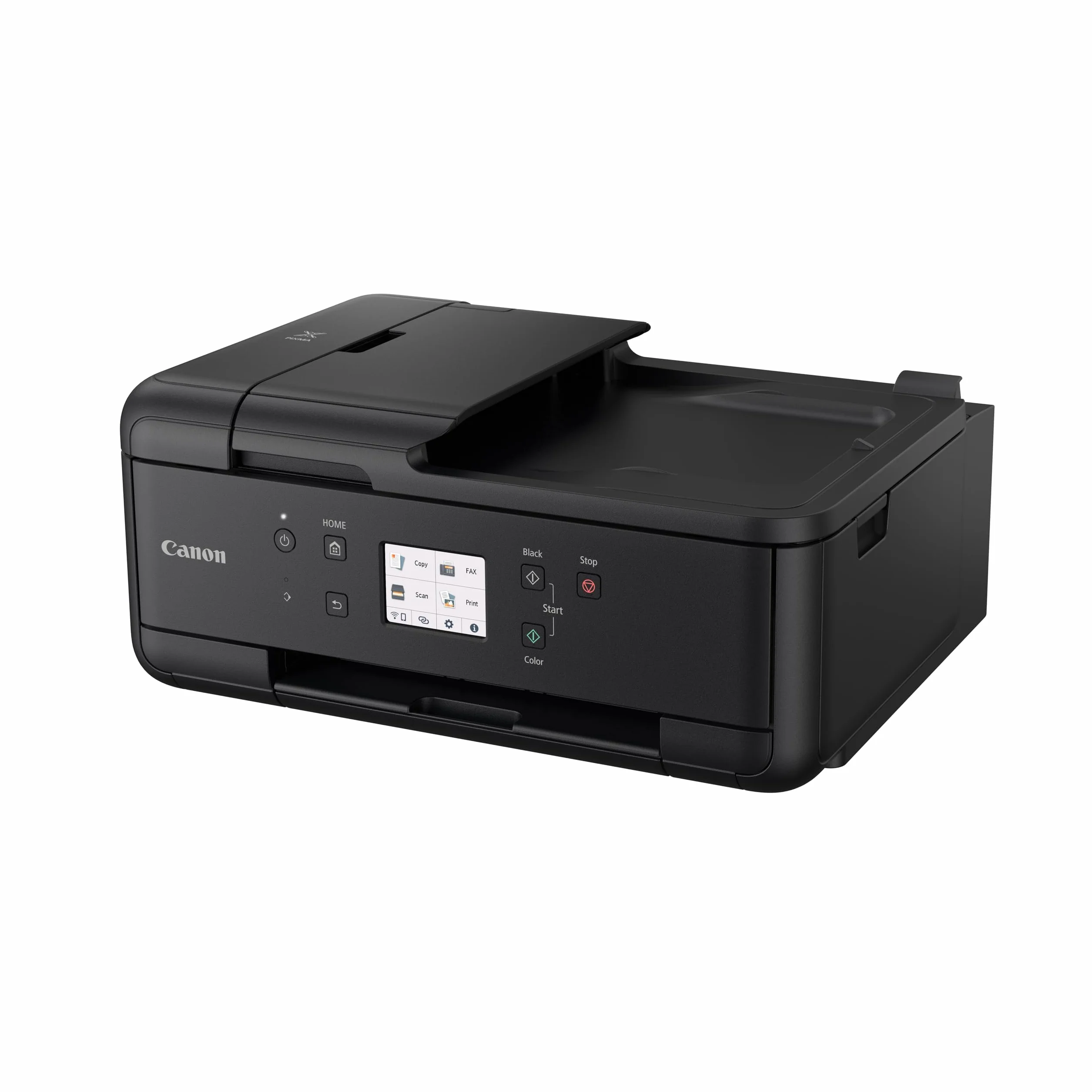Canon PIXMA TR7650 Imprimante Multifonction A4 WiFi Jet d'Encre Couleur 4 en 1 Scanner Copieur Fax ADF LCD Blanc