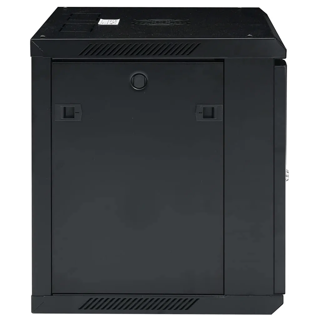 9U Armoire réseau murale 19" IP20, 600 x 450 x 510 mm, en acier laminé à froid, porte avant verrouillable, parois latérales amovibles pour routeur et modem à fibre optique