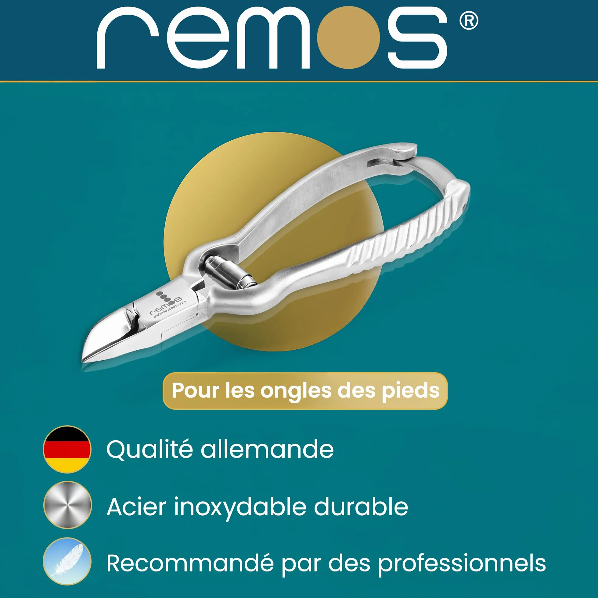 Pince à ongles acier inoxydable 14 cm pour ongles épais