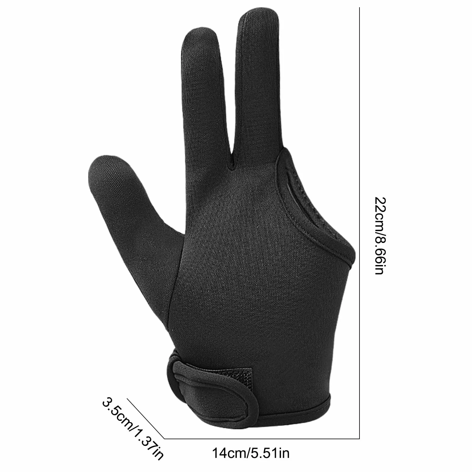Gants de protection thermique élastiques 3 doigts pour fer à friser lavable en machine