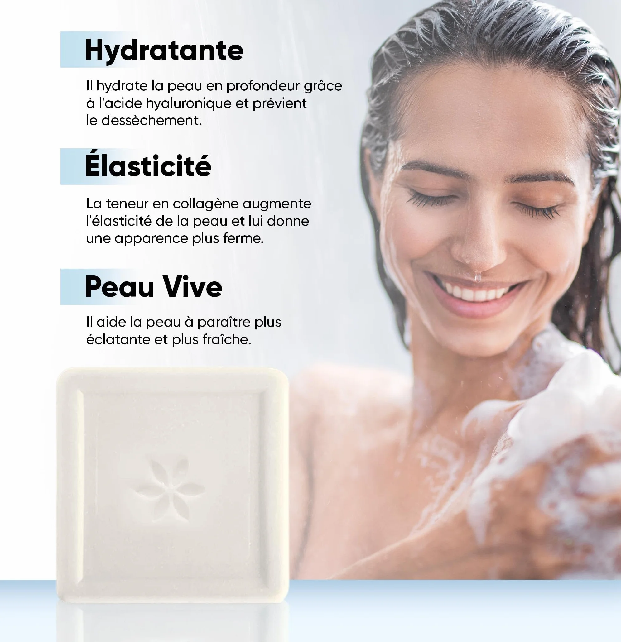 PHYTOFLORA Savon Collagene & Acide Hyaluronique 100 gr Hydratant Exfoliant Visage Corps Soin Naturel Peau Jeune Éclatante