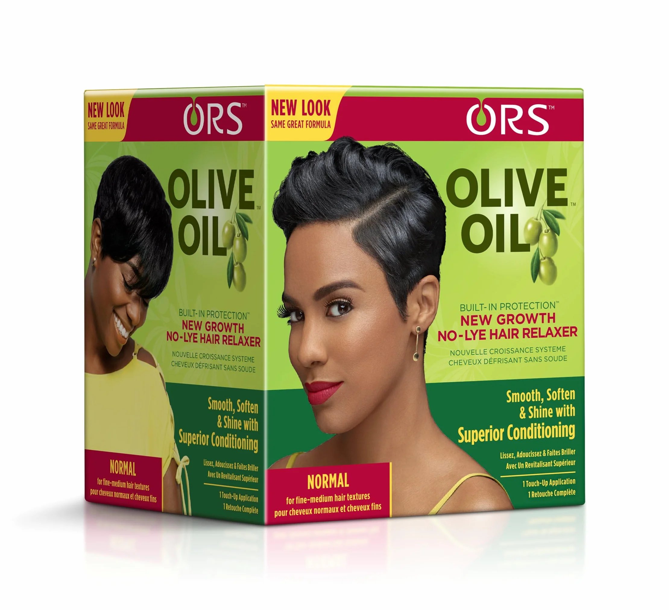 ORS Olive Oil Crème Défrisante 184g - Enrichie en Huile d'Olive, Aloe Vera & Collagène pour Cheveux Brillants et Forts