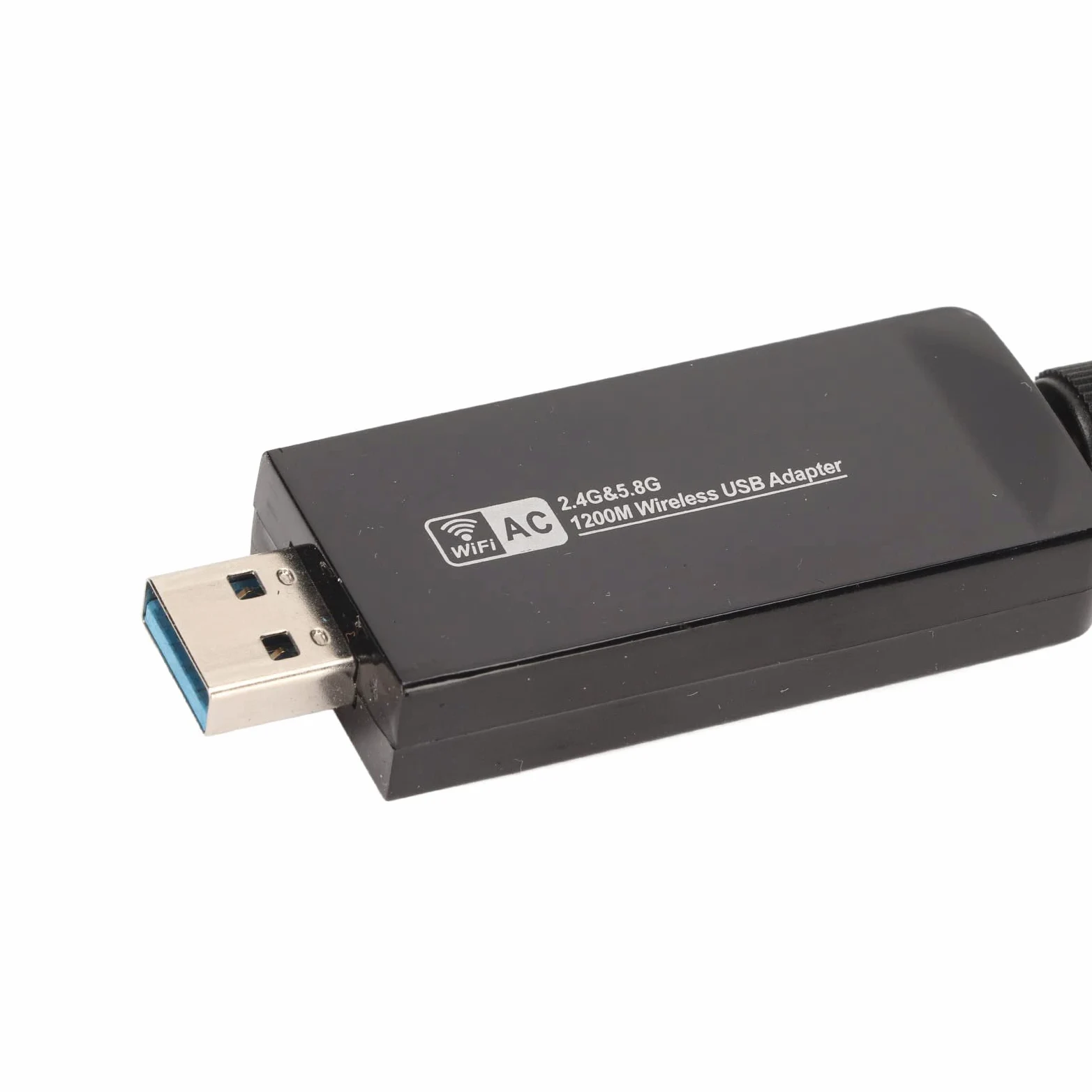 TOPINCN Adaptateur WiFi Double Bande RTL8812AU, Carte Réseau sans Fil USB 3.0 1200M pour Ordinateur de Bureau, Vitesse 11n 11AC, Matériau ABS