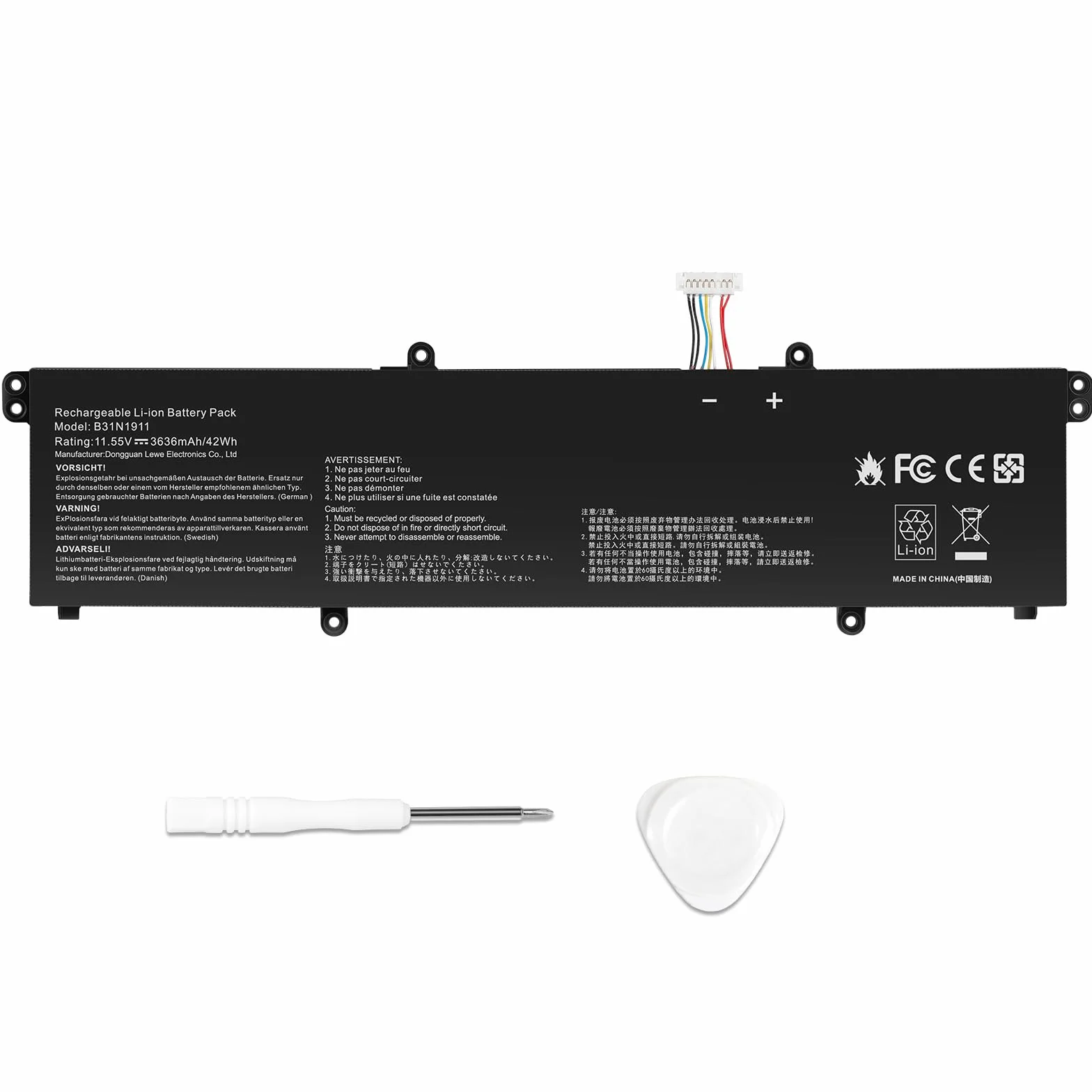 ASUNCELL B31N1911 Batterie d'ordinateur Portable pour ASUS VivoBook Flip 14 TM420IA M413 F413 X413FF 11.55V 42Wh