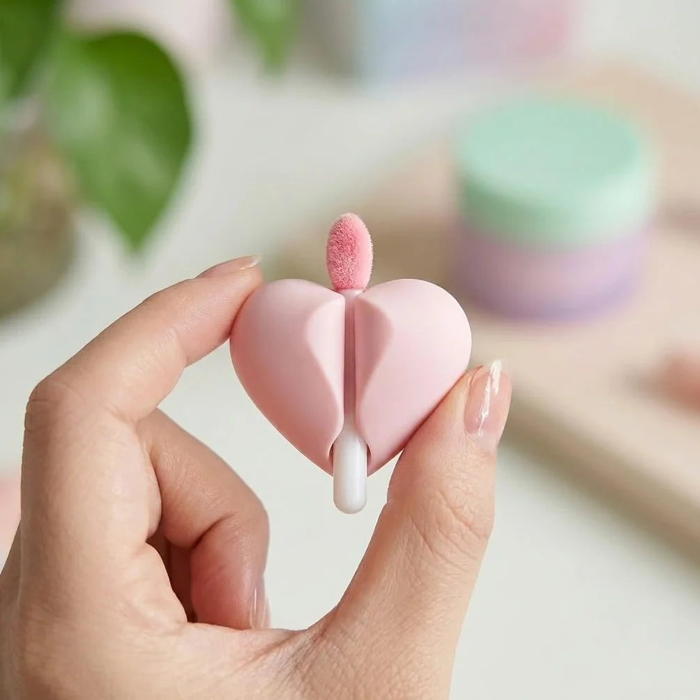 LANEIGE Support de pinceau à lèvres en silicone - Housse de protection rose bleu vert