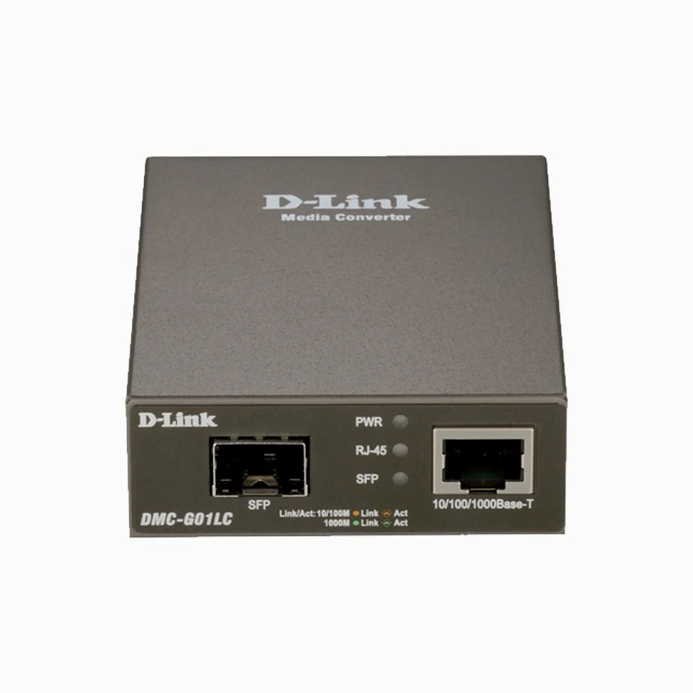 D-Link DMC-G01LC 1000Mbit/s Gris convertisseur de support réseau - Convertisseurs de support réseau (1000 Mbit/s, IEEE 802.3ab,IEEE 802.3u,IEEE 802.3x, Gigabit Ethernet, 10,100,1000 Mbit/s, SFP, Avec fil)