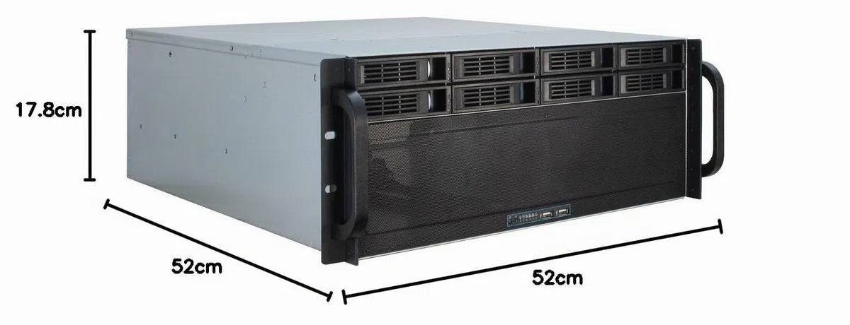 Ipc 4U-4408 - RacK-Montage - 4u - E-Atx / Ssi Eeb - Keine Spannungsversorgung (atx) - Usb (88887191)
