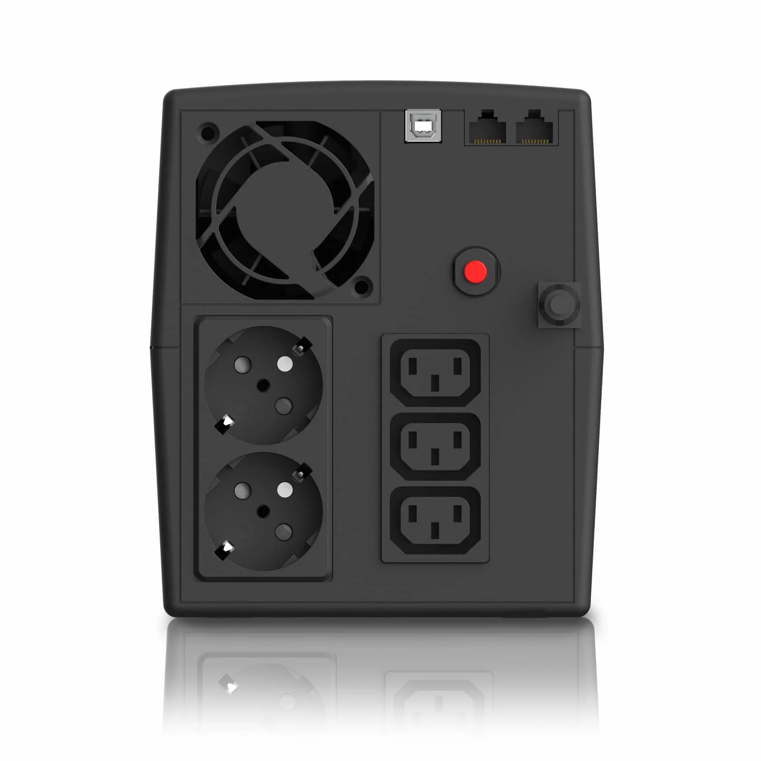 EPYC NYTRO Onduleur Sinusoïdal Pur 1500VA/900Watt UPS PC Jeu Mac Consoles 5 Prises Schuko IEC Écran LCD Line Interactive