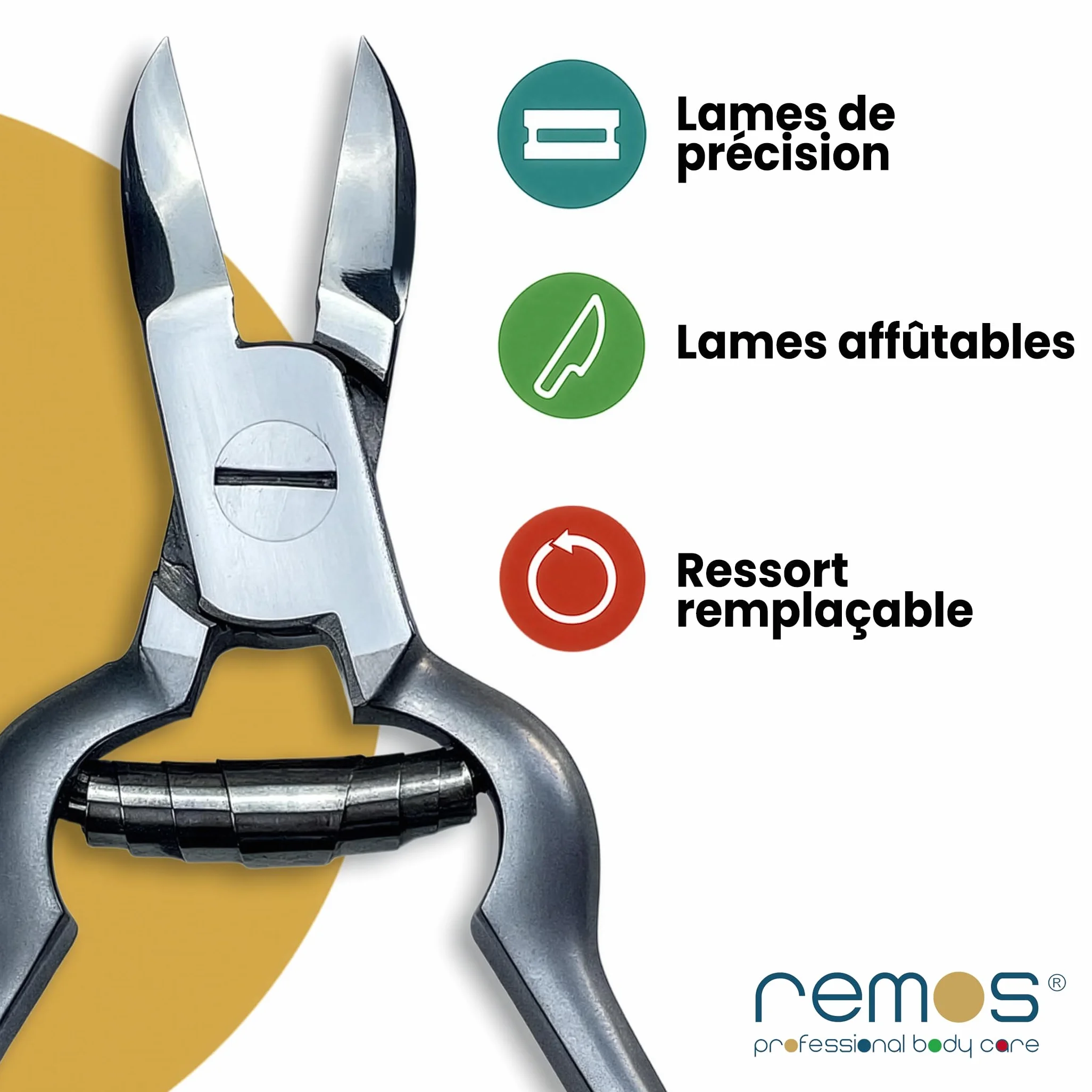 Pince à ongles acier inoxydable 14 cm pour ongles épais
