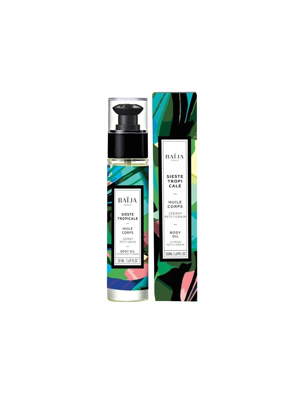 Baïja Sieste Tropicale Huile corps & bain cédrat petit grain 50 ml