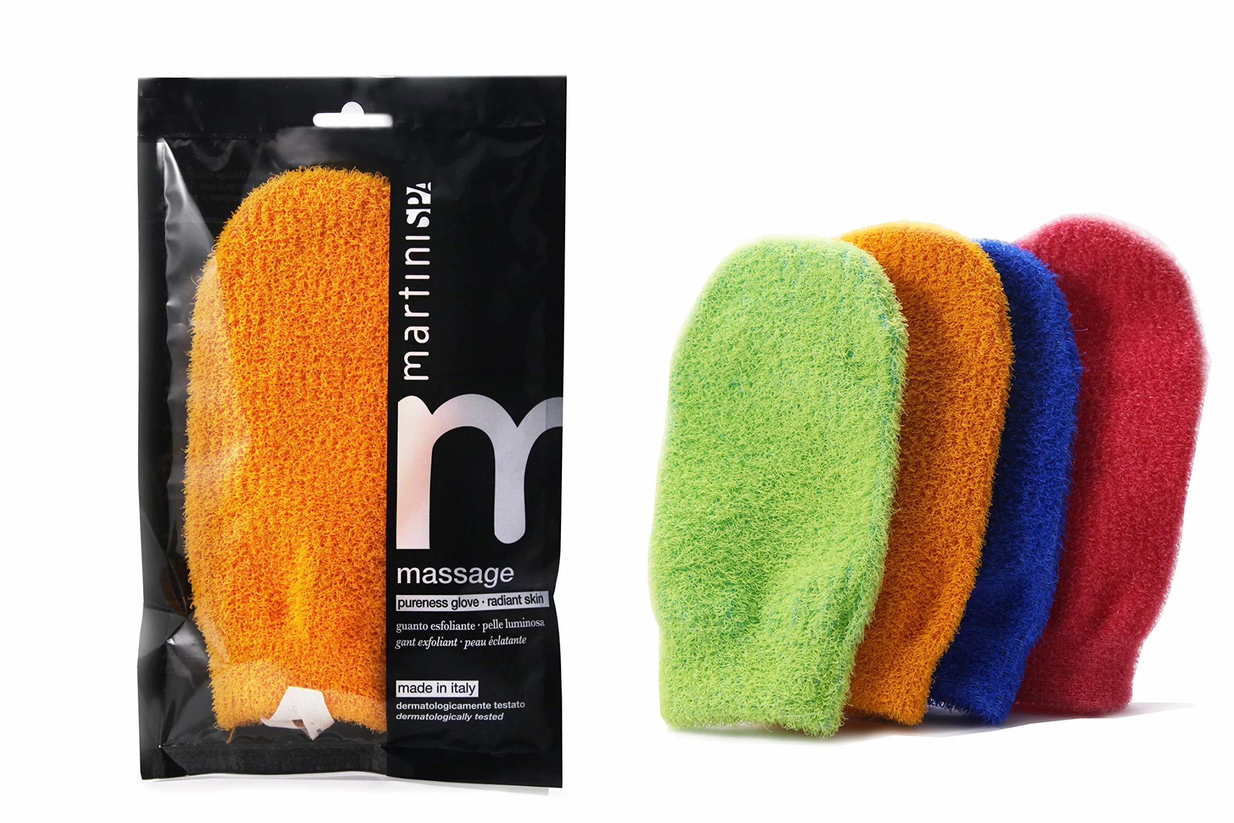 Martinispa Massage Color poignée en fil synthétique Exfoliant Tonifiante 41 g