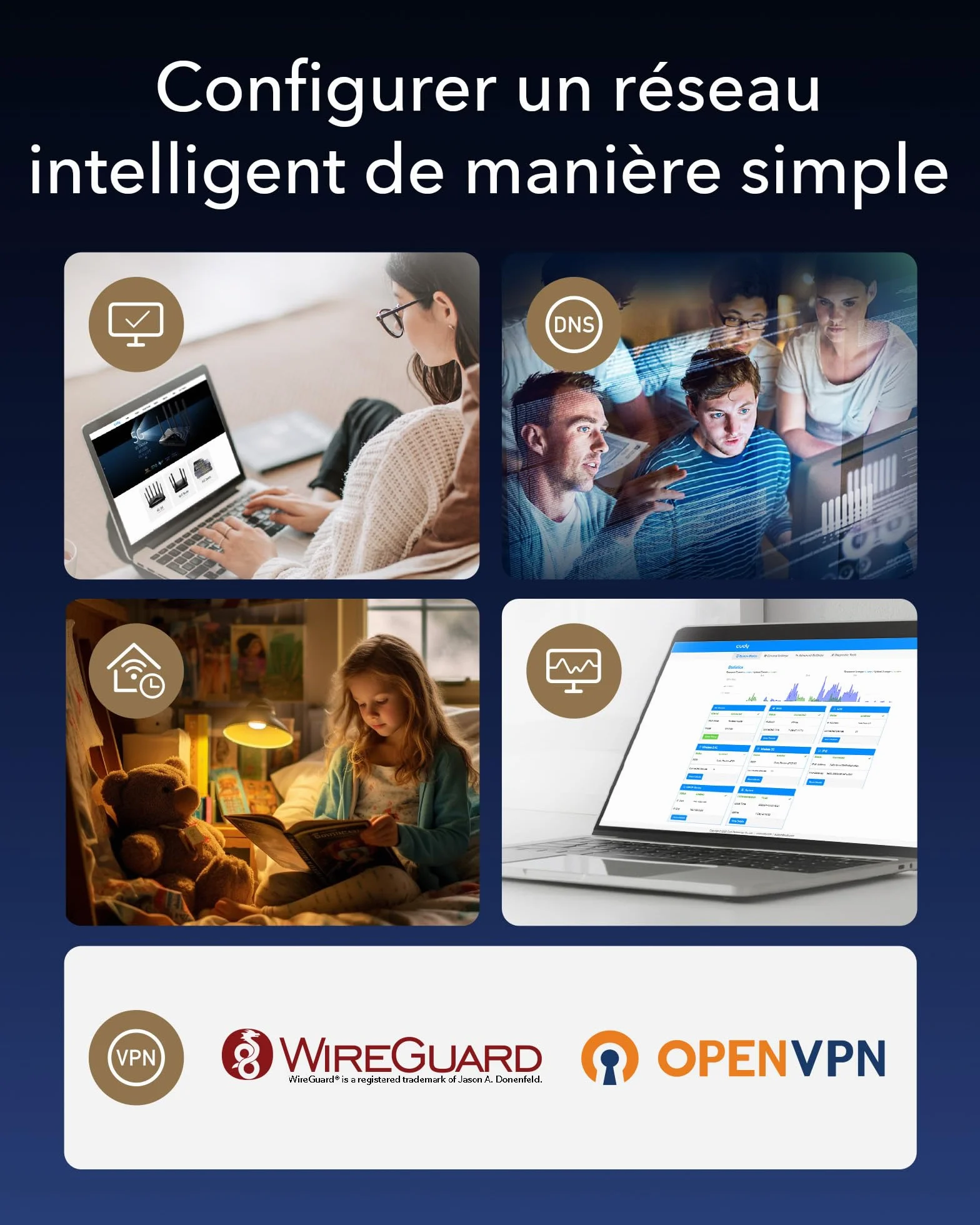 Cudy AX3000 2,5G Système de Maillage Wi-Fi 6 M3000 2-Pack