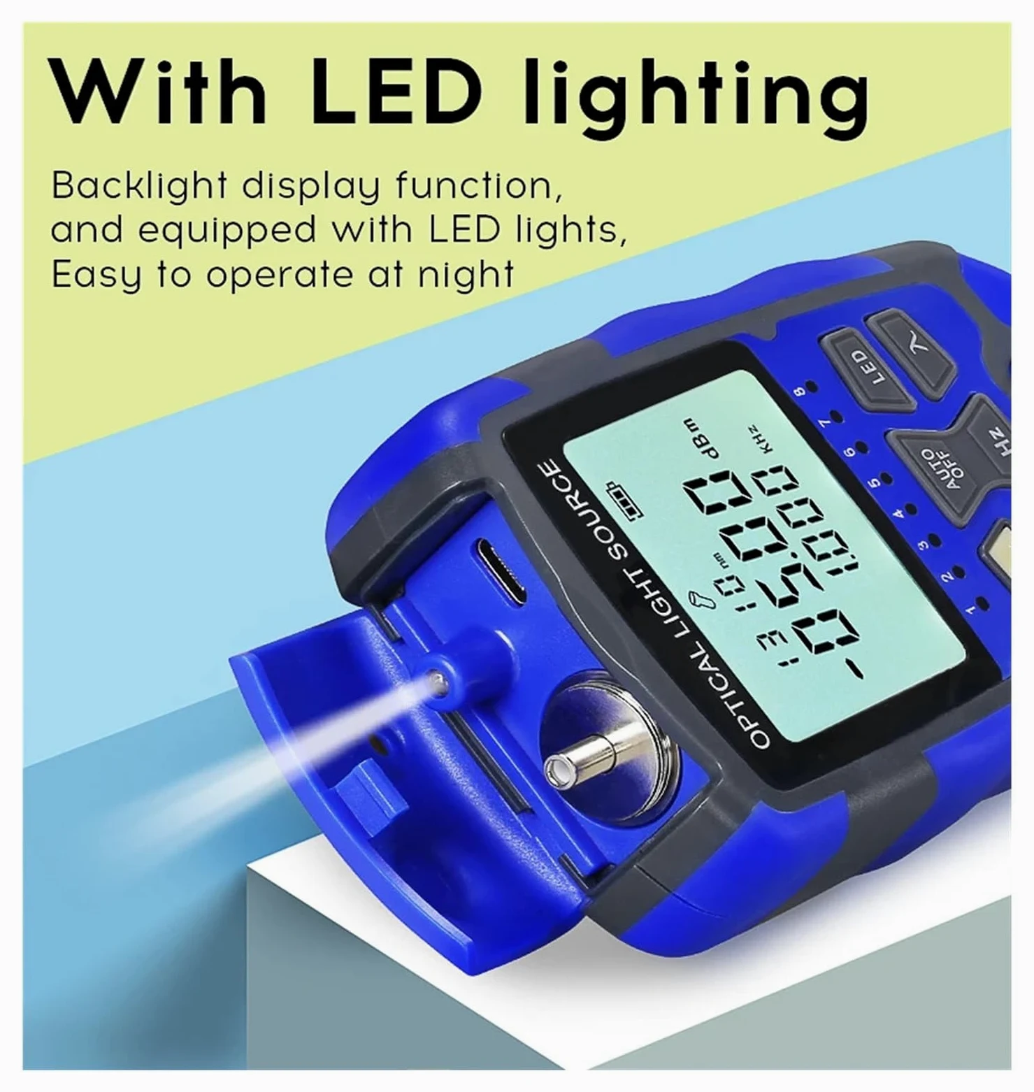 Mini Source de lumière Stable portable MC1315, outil de test de câbles à fibres optiques monomode 1310/1550nm