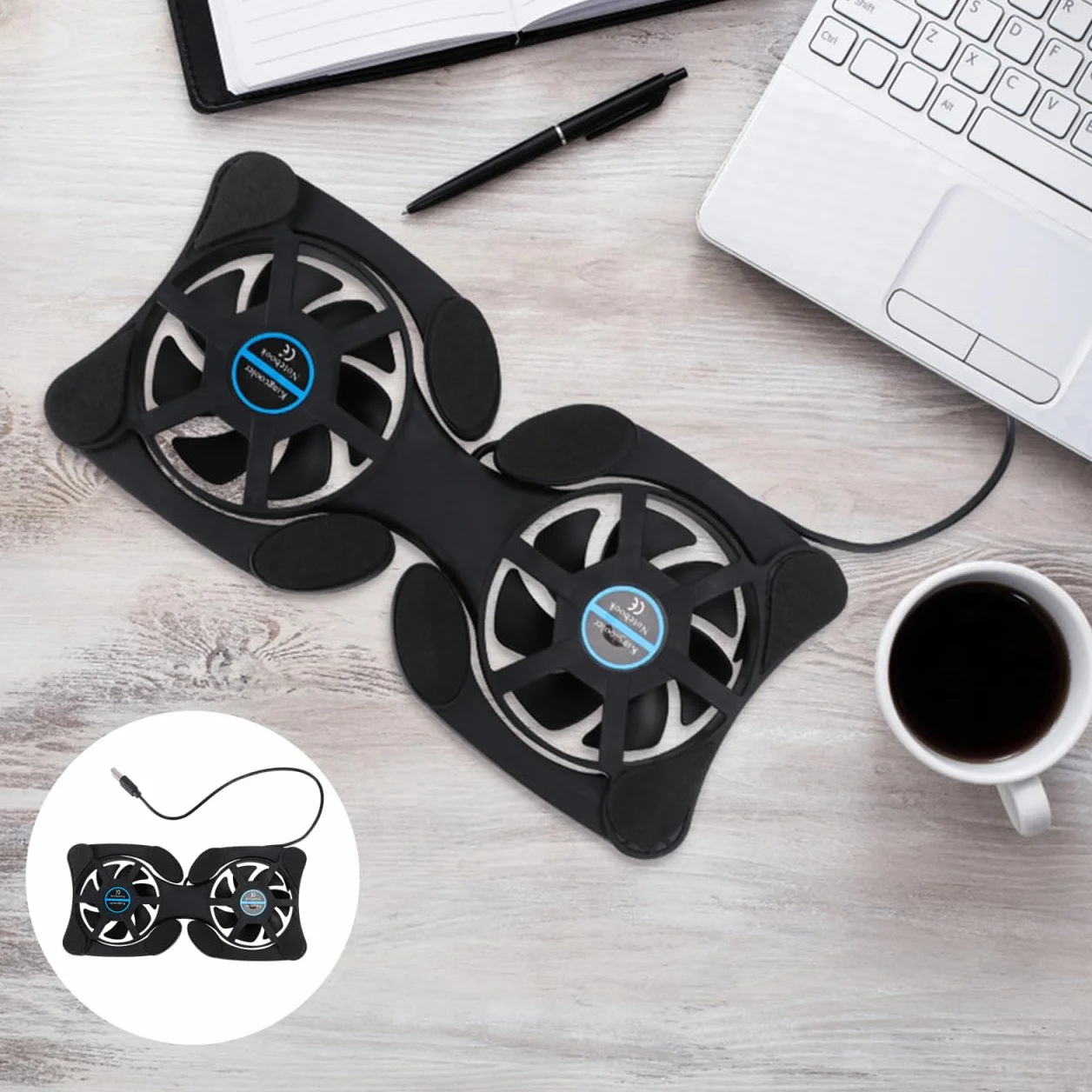 OSALADI Tapis de refroidissement ventilateur USB pour ordinateur portable