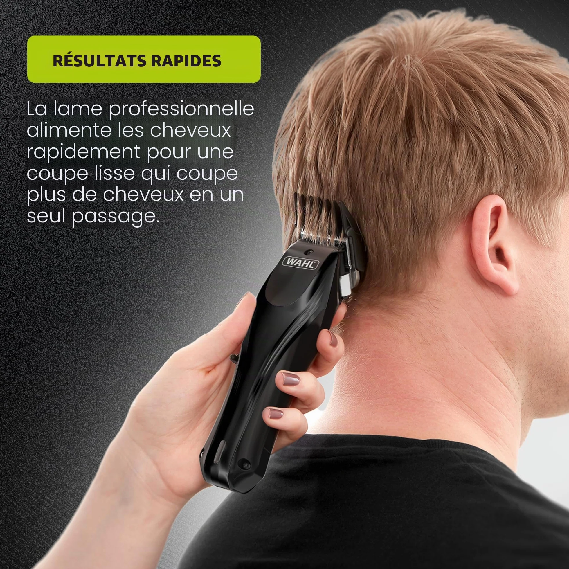 WAHL Rapid Clip tondeuse à cheveux rechargeable USB pour hommes batterie lithium-ion