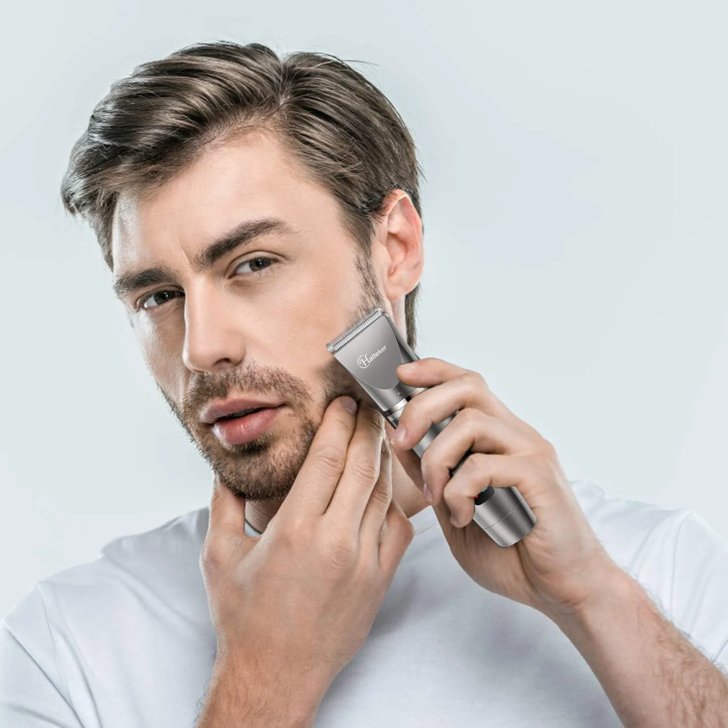 Hatteker Tondeuse Cheveux Professionnelle Sans Fil 3 en 1 Imperméable Hommes Rasoir Corps