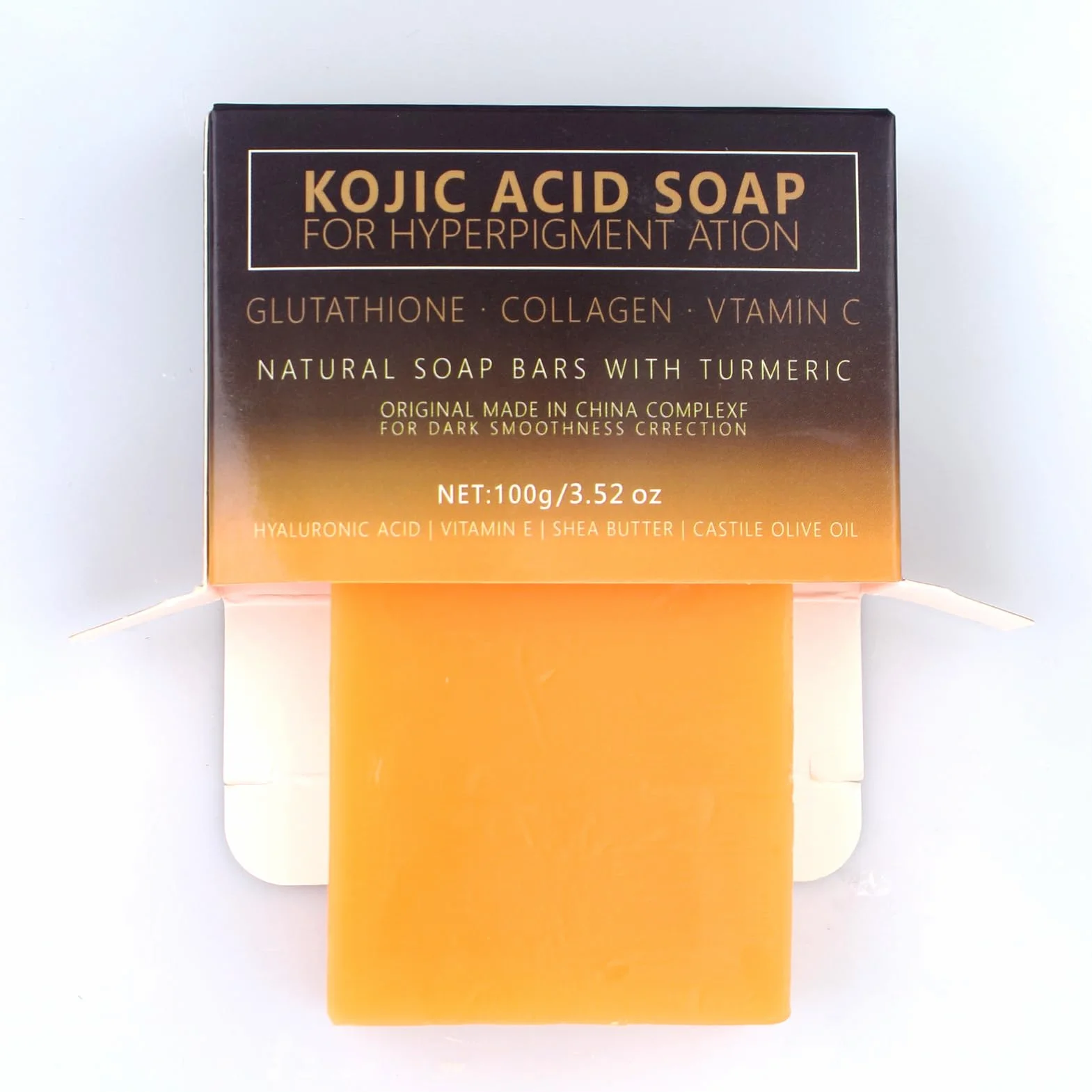 Savon à L'acide Kojique au Curcuma, Skin Lightening Soap, VC Savonnette, 2 x 100g