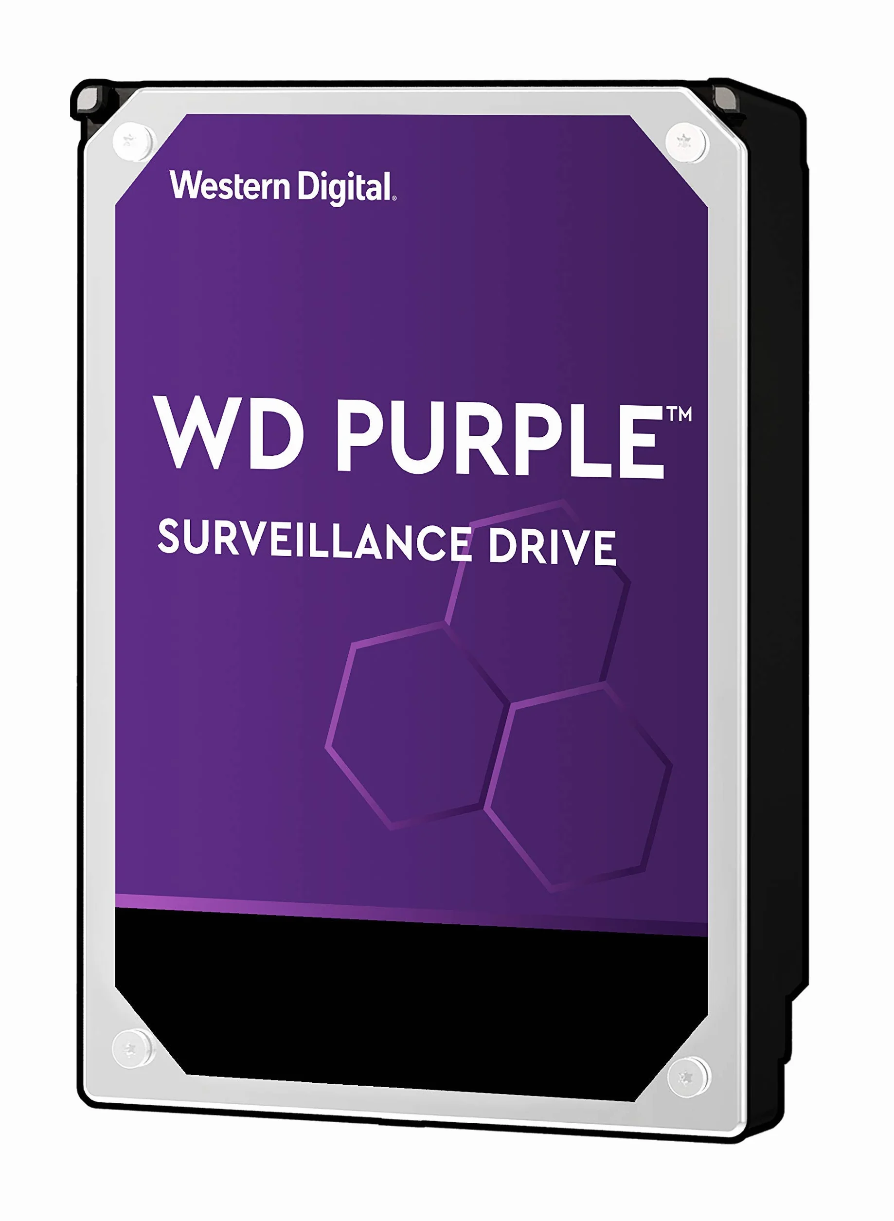 Western Digital - WD Purple 2To - Disque dur interne pour la vidéo surveillance avec technologie Allframe 4K™ - 3.5" SATA 6 Go/s, 180To/an, 64Mo Cache, 5400rpm - WD20PURZ
