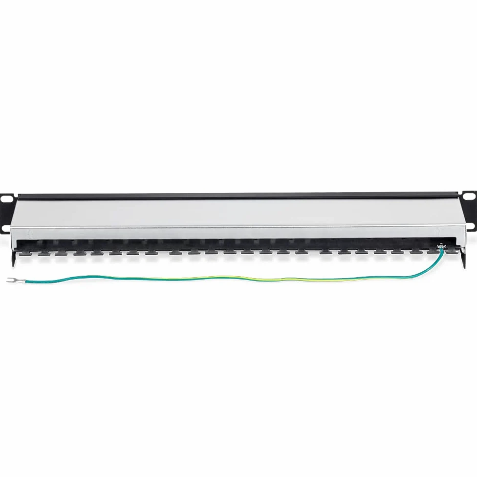 TRENDnet, TC-P16C6AS, Panneau de Brassage blindé 16 Ports Cat6A, boîtier métallique 1U 19", Compatible 10G, Compatible avec Les câbles Ethernet Cat5e / Cat6 / Cat6A, Gestion des câbles
