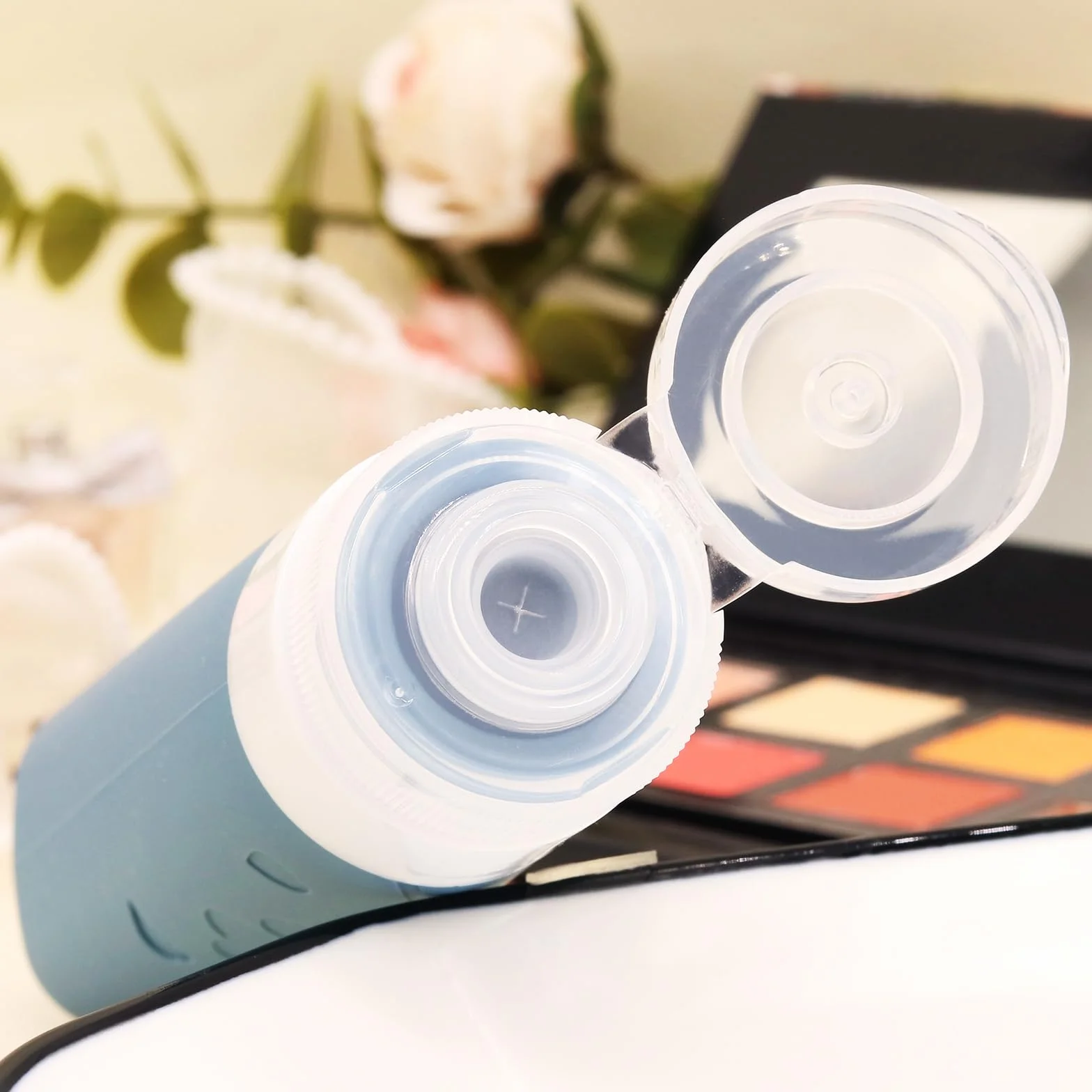 Flacons de Voyage Avion TSA Approuvé Lot de 12 Récipients en Silicone Étanches Rechargeables