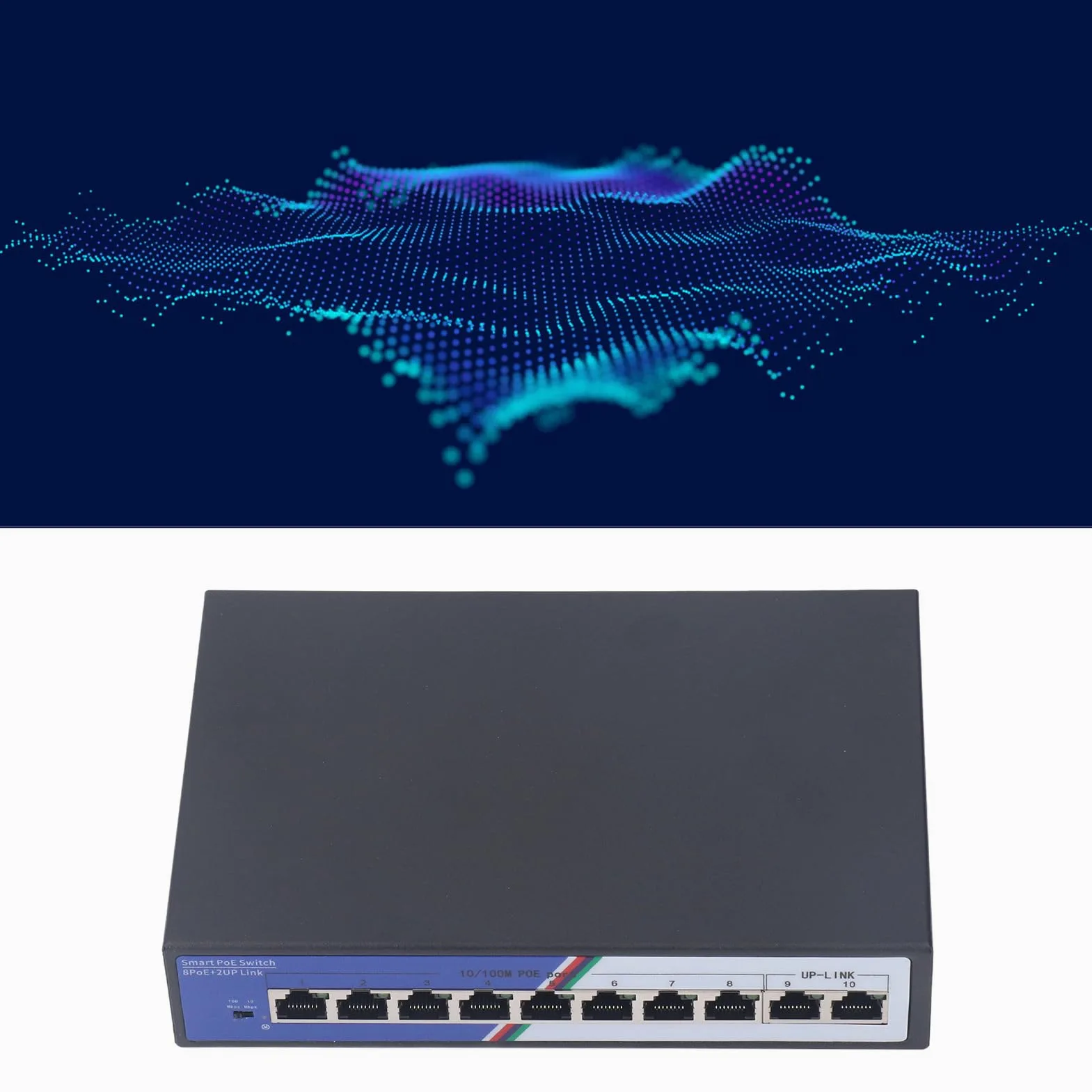 Naroote Interrupteur Ethernet, Splitter Ethernet Non géré et Non géré 100-240V 2 Gbps pour l'hôtel (Plug UE 100-240V)