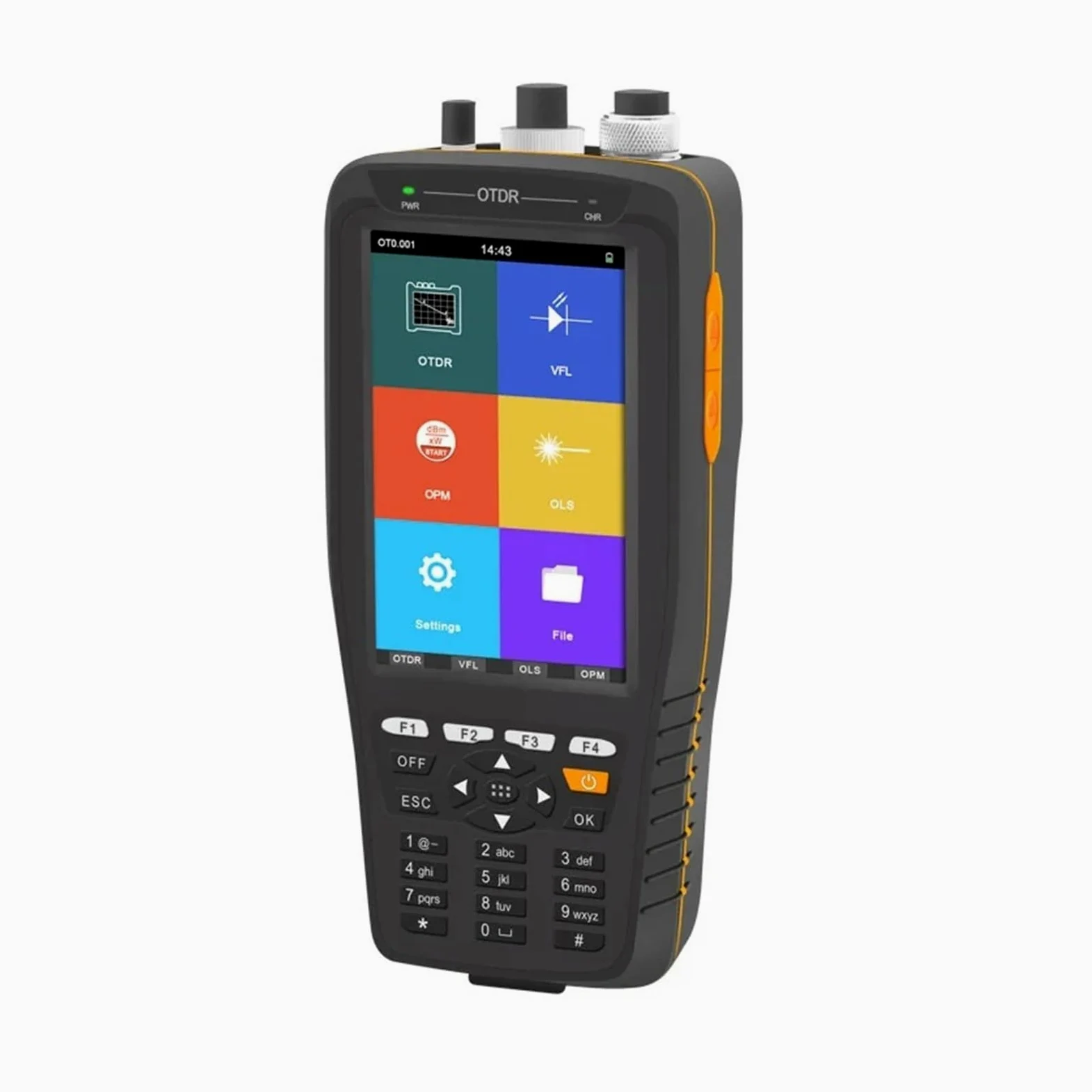 Testeur OTDR TM290D, écran tactile, 1310/1550nm, 60KM, réflectomètre optique dans le domaine temporel for les liaisons de Fiber optique longue distance(UPC)