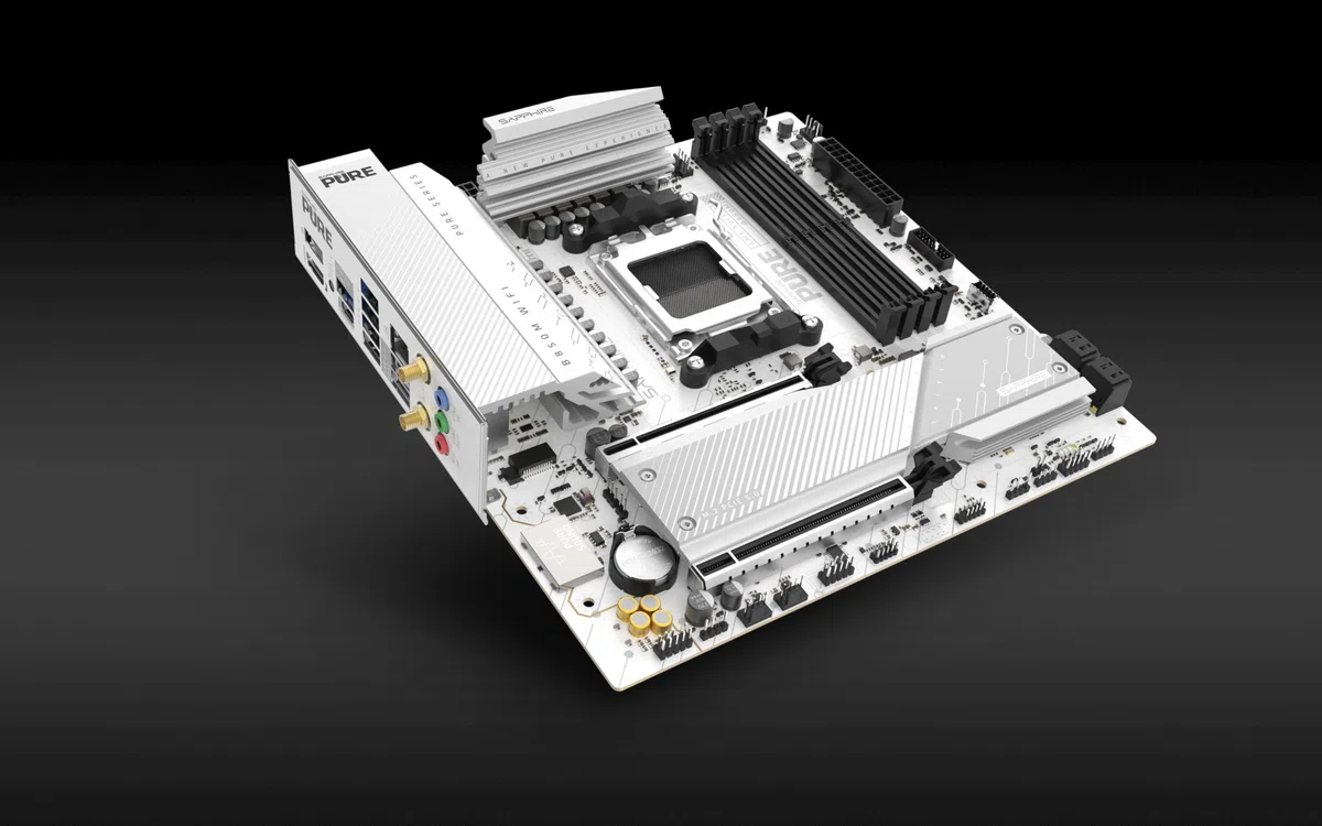 SAPPHIRE Carte mère AMD AM5 MATX Pure B850M WiFi 52123-02-40G