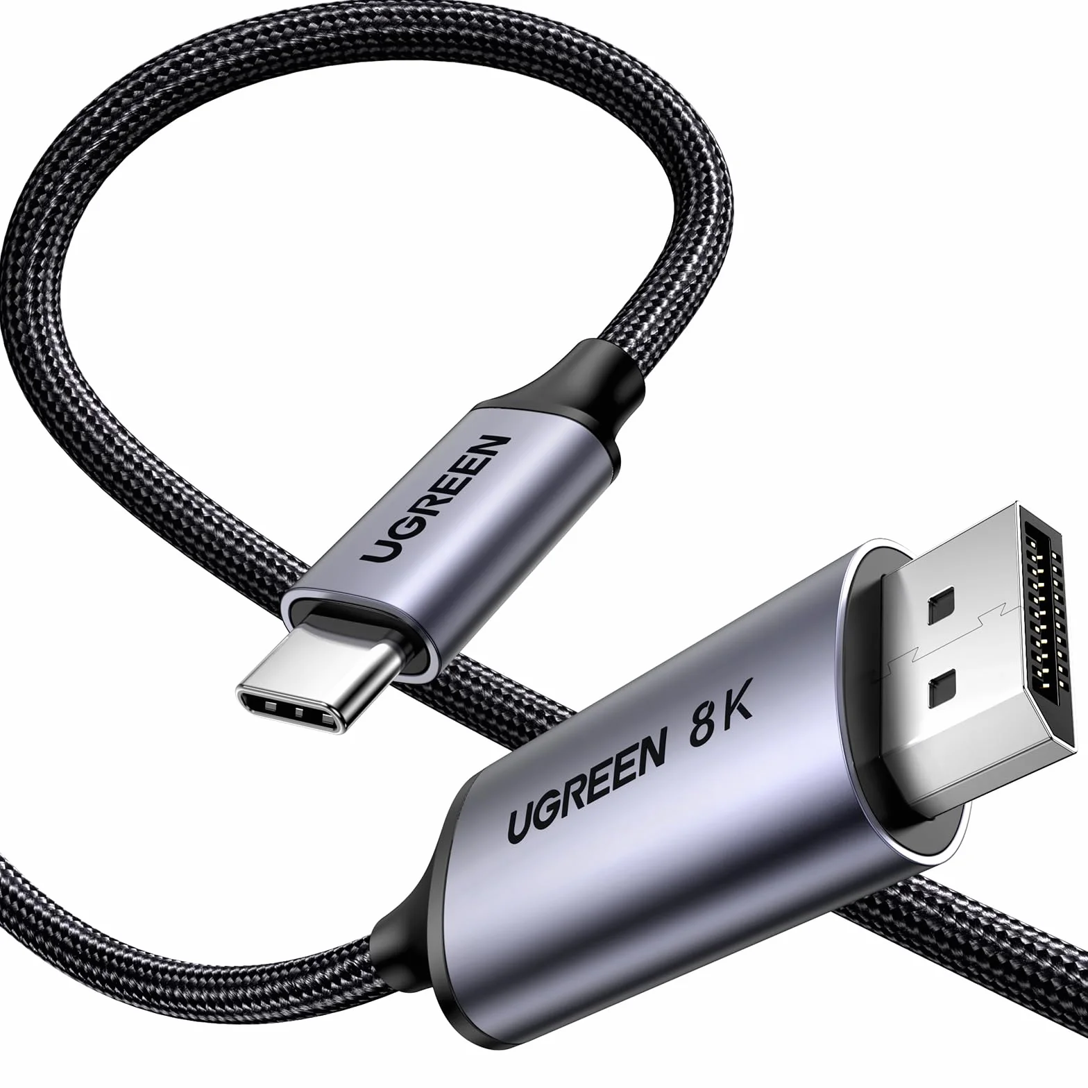UGREEN Câble USB C DisplayPort Bidirectionnel 8K 60Hz 4K 240Hz HDR Type C DP1.4 Thunderbolt 4 3