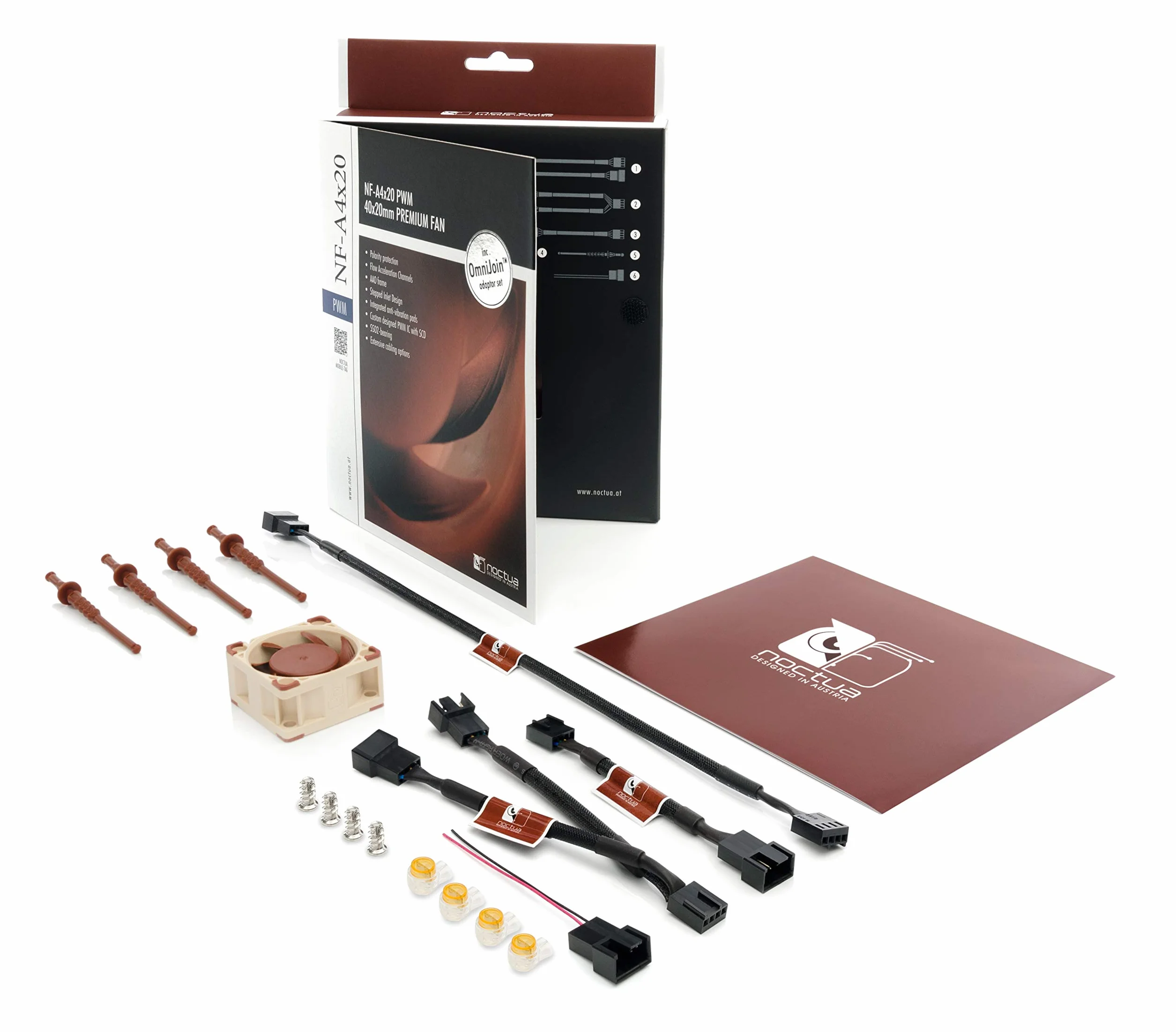 Noctua NF-A4x20 PWM Ventilateur Silencieux 4 Broches 40x20 mm Marron