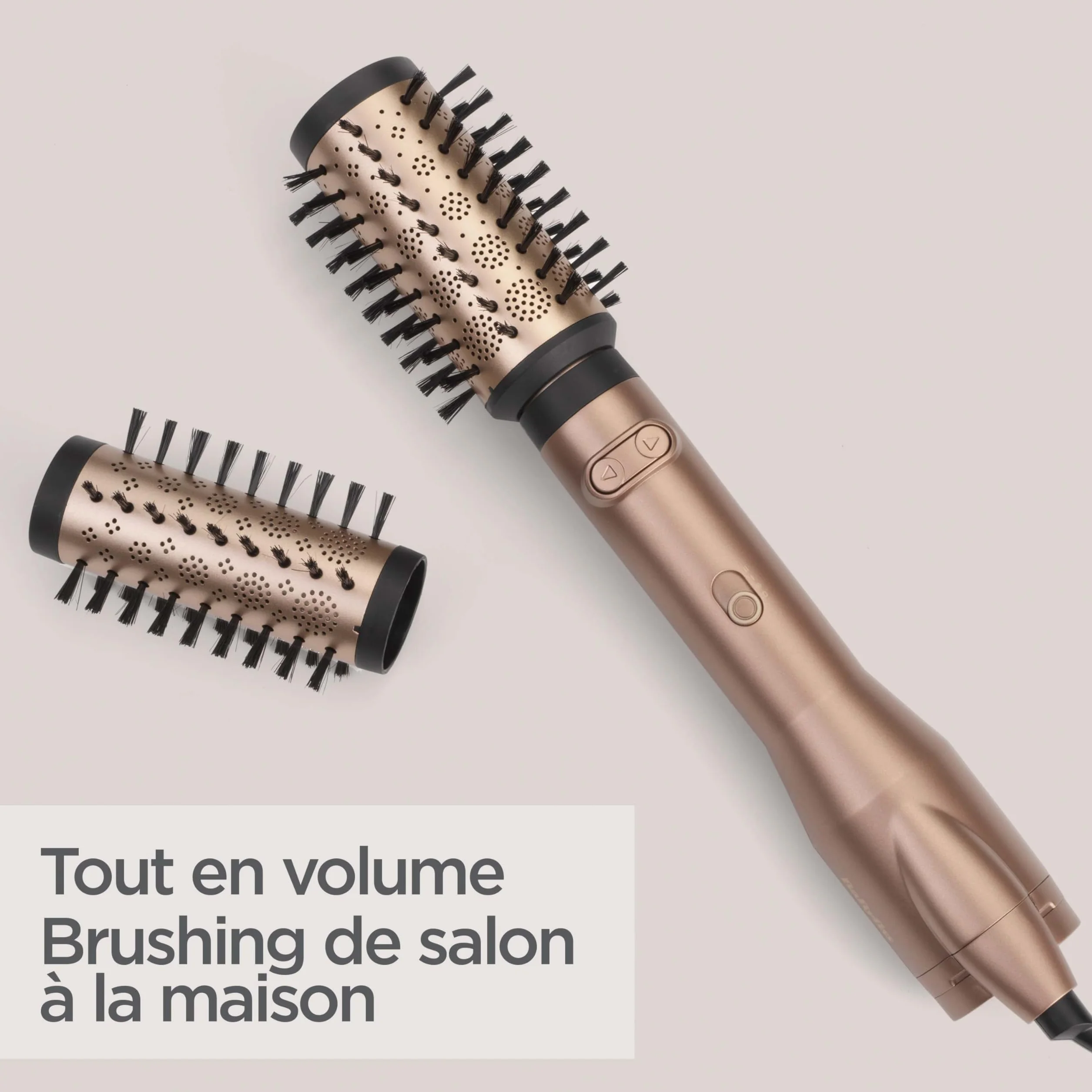 BaByliss Big Hair Dual Brosse soufflante rotative AS952E 50mm 40mm ionique anti-frisottis Noir