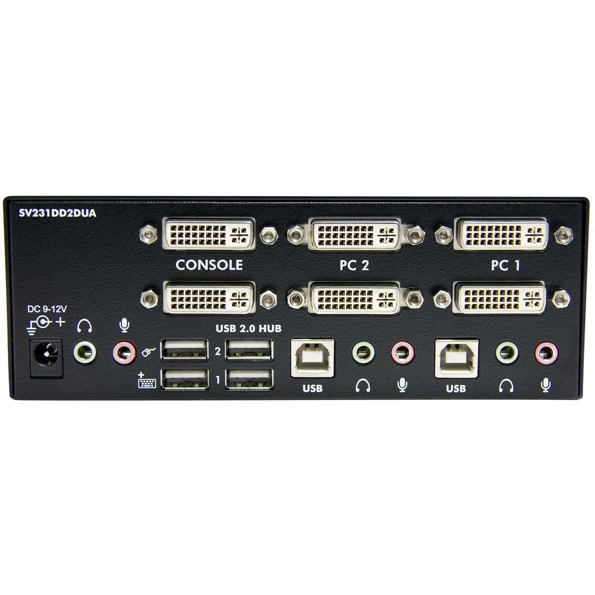 StarTech Switch KVM DVI 2 Ports Double Écran avec Hub USB 2.0 et Audio