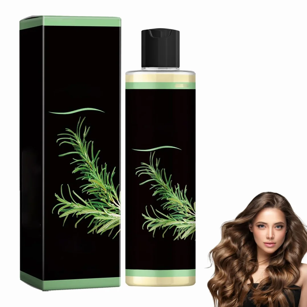 Shampoing Bio Au Romarin Pour La Pousse Des Cheveux, Fortifiant Naturel Pour Cheveux Fins Et Chute