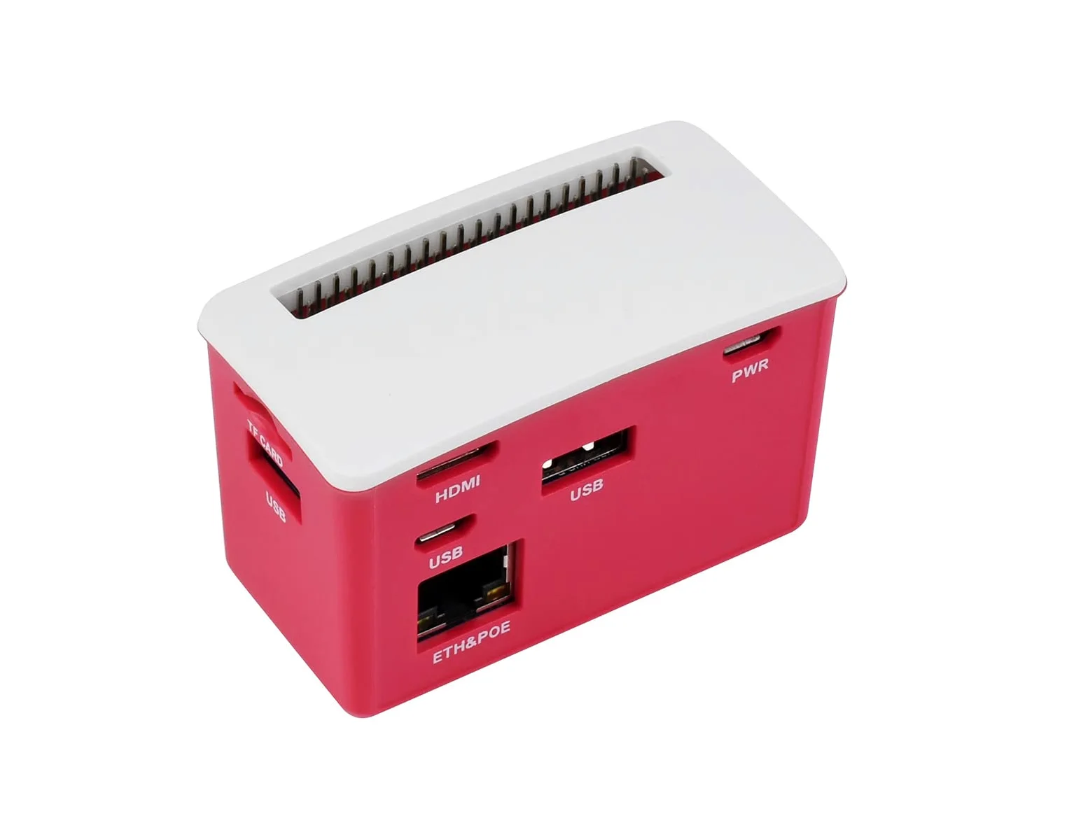 Waveshare PoE Ethernet/USB HUB Box for Raspberry Pi Zero Series 3X USB 2.0 Ports 802.3af-Compliant Compatible with Zero Series Boards