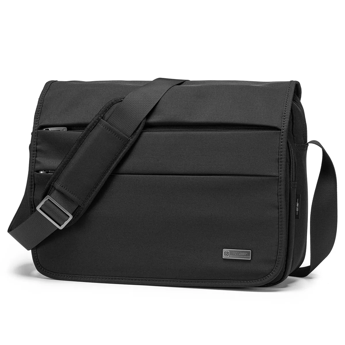 SPAHER Grand 14 Pouces Porte-Documents pour Ordinateur Portable Sac à Bandoulière pour Hommes Travail Messager Bureau d'affaires Sac à Bandoulière étanche Cadeau de Voyage pour Ordinateur Portable