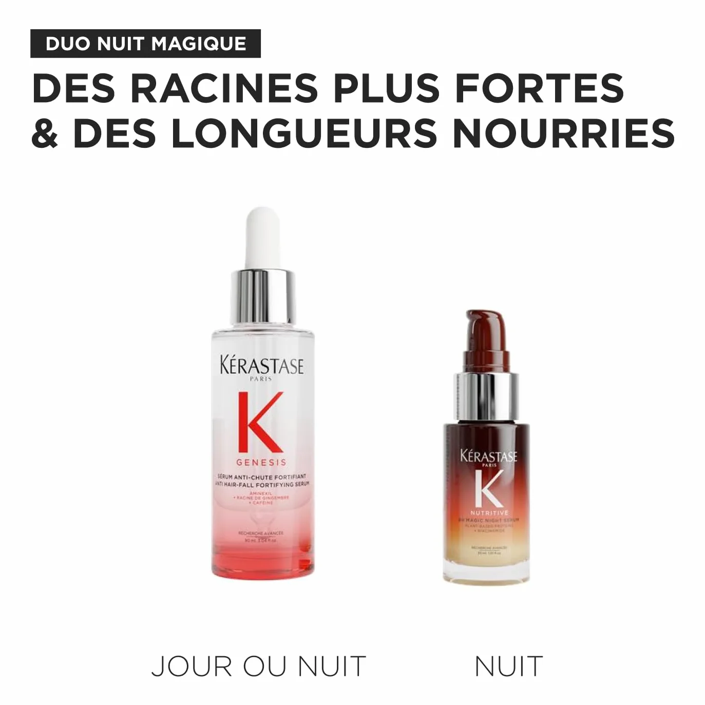 KÉRASTASE Sérum Génésis Anti-Chute et Anti-Casse 90ml + Sérum Nutritive 8h Night 30ml