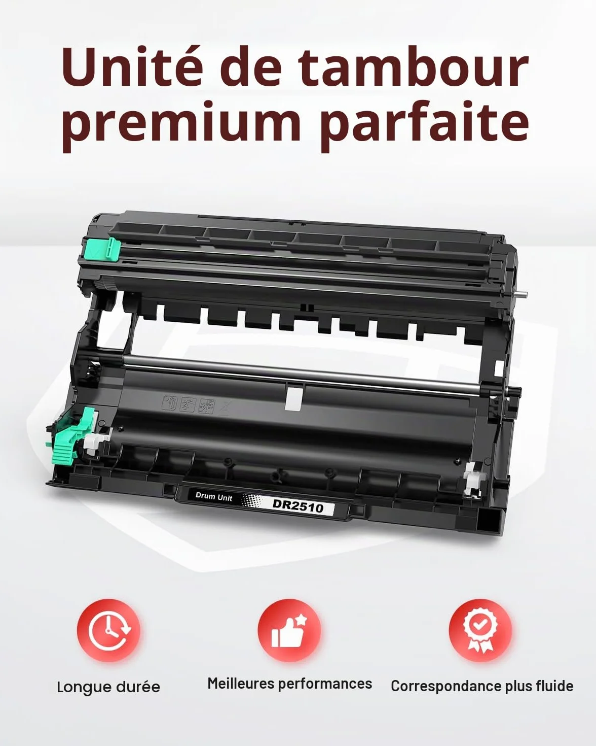 Tambour 15000 Pages Compatible Brother DR-2510 DR2510 pour HL-L2400DWE DCP-L2620DW MFC-L2800DW