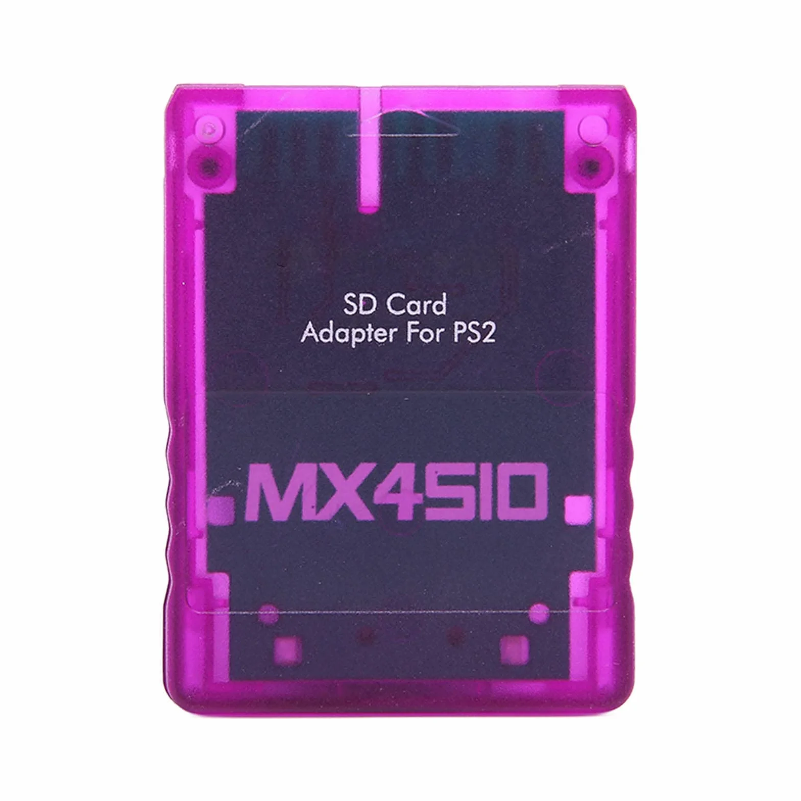 Adaptateur de Lecteur de Carte MX4SIO SIO2SD ABS Violet Translucide pour Extension Mémoire OPL