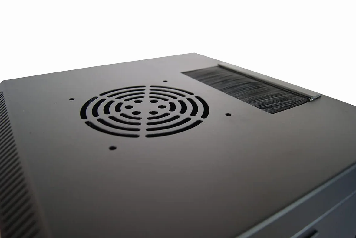 WAYTEX 9U 10 Pouces Baie de Brassage Serveur avec Porte vitrée à Serrure Noir