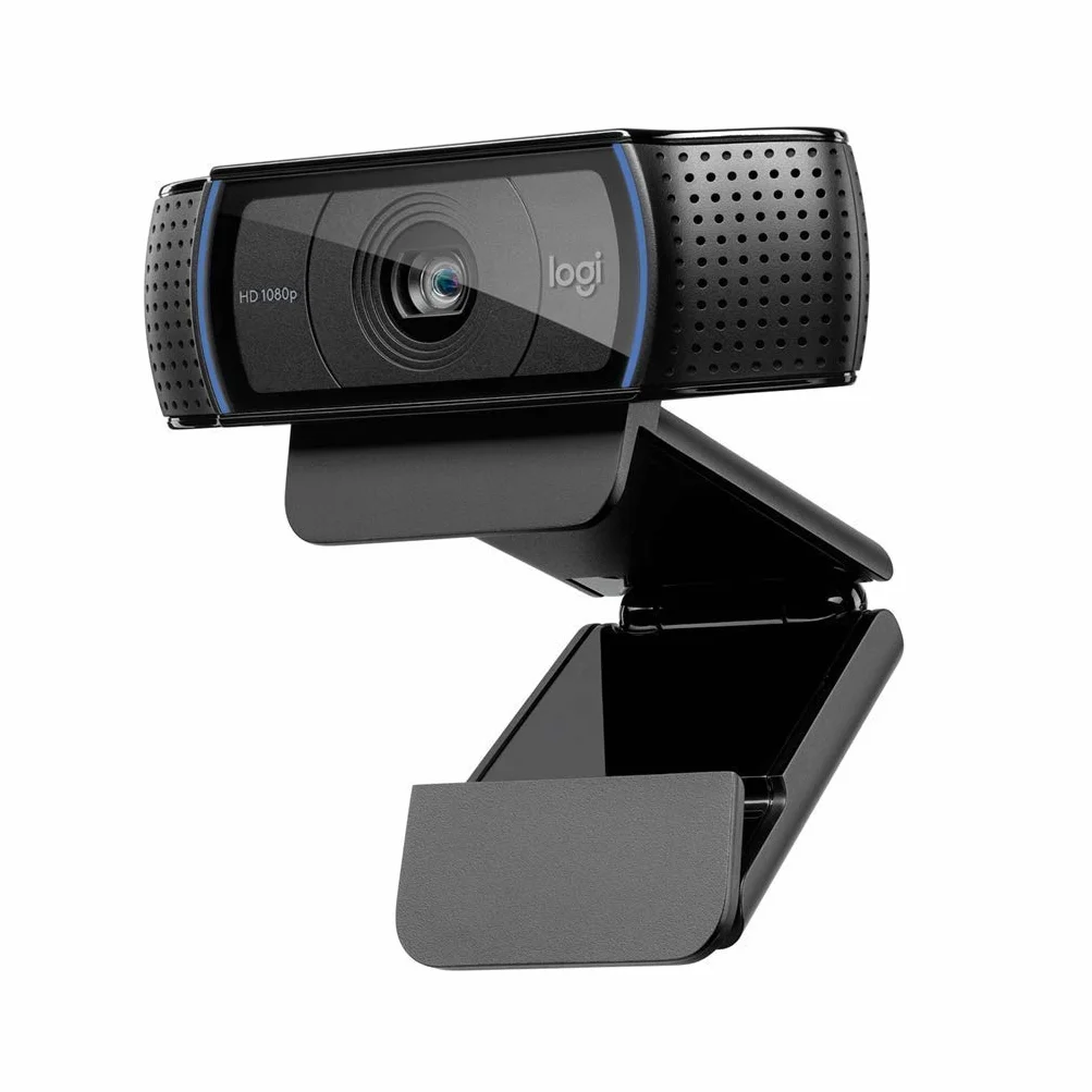 Logitech Webcam C920 HD Pro Full HD 1080p, double micro stéréo, noir (renouvelée)