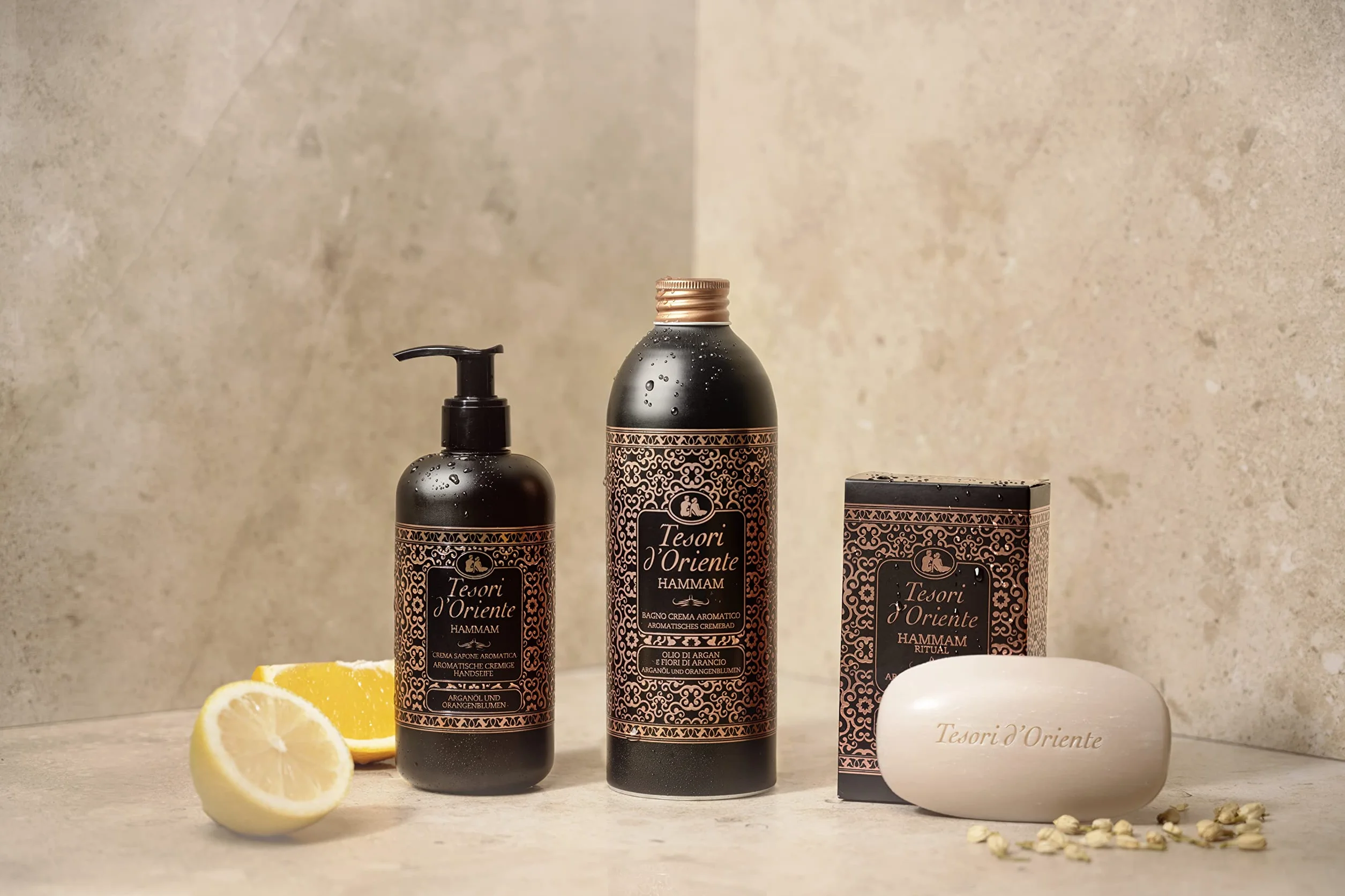 Tesori d'Oriente Cremebad Hammam Bain de bain aromatique huile d'argan fleur d'oranger 500 ml Soin du corps