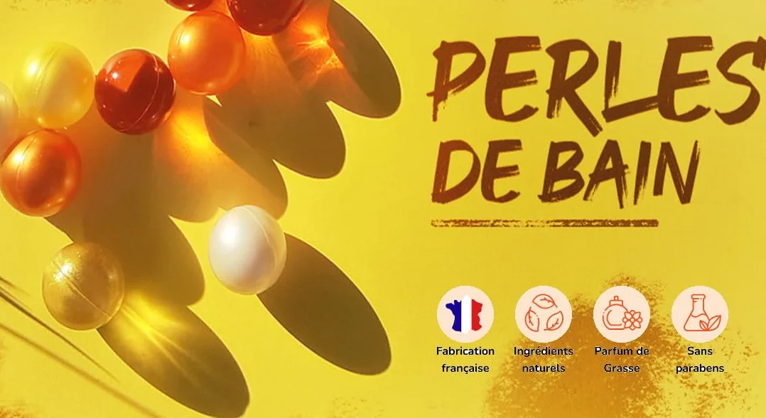 Perles de Bain Rondes 50 Pièces Parfums et Couleurs Mélangées