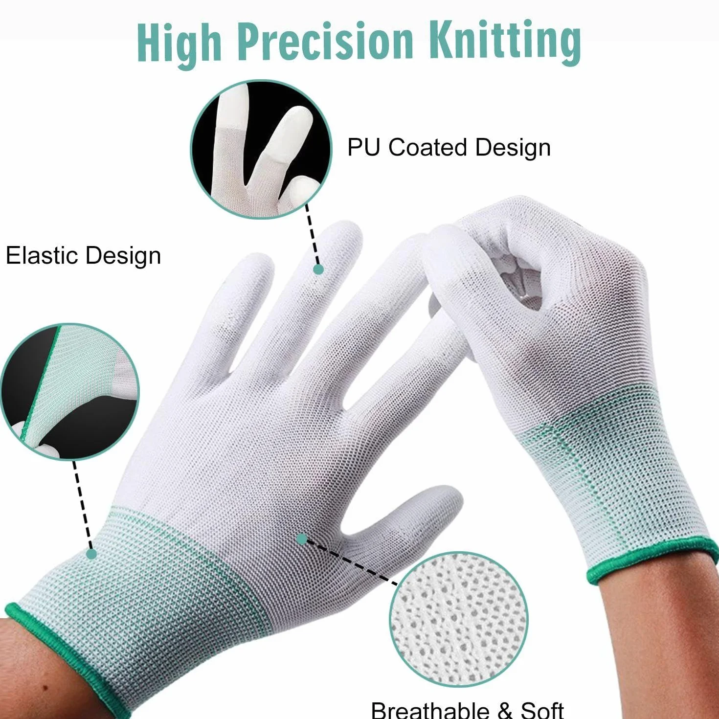 Gants Anti-Brûlure Résistants à la Chaleur pour Coiffage, Fer à Friser et Outils de Coiffage - 3 Paires
